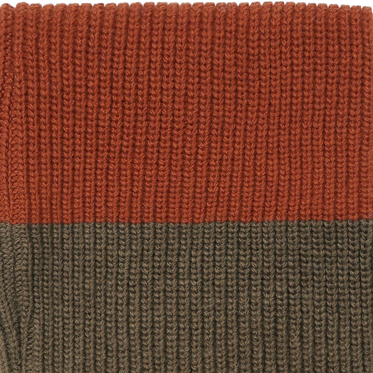 솔티(SORTIE) Half and Half Muffler (Brick and Brown)