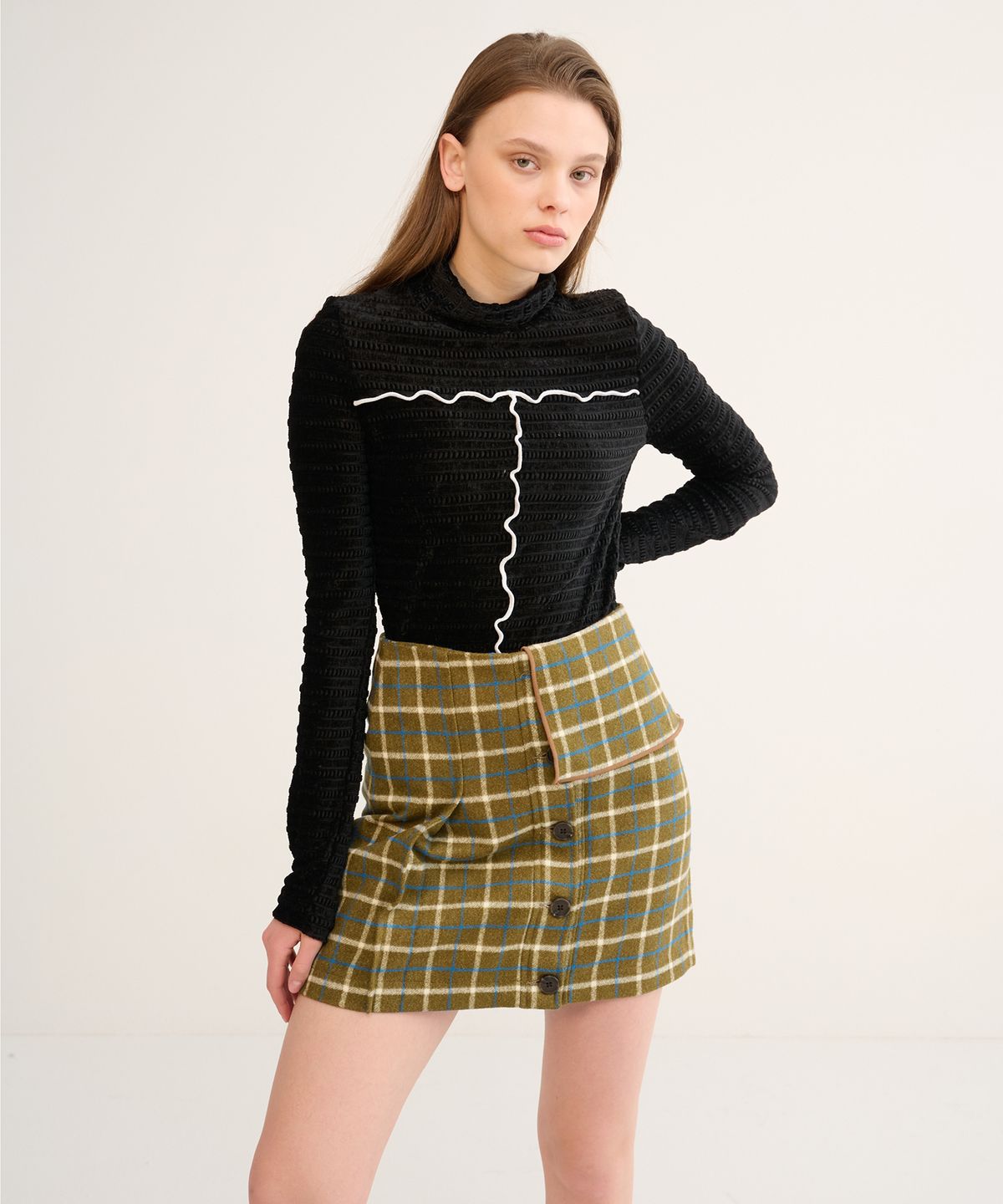 느와(NOIR) Kun Skirt