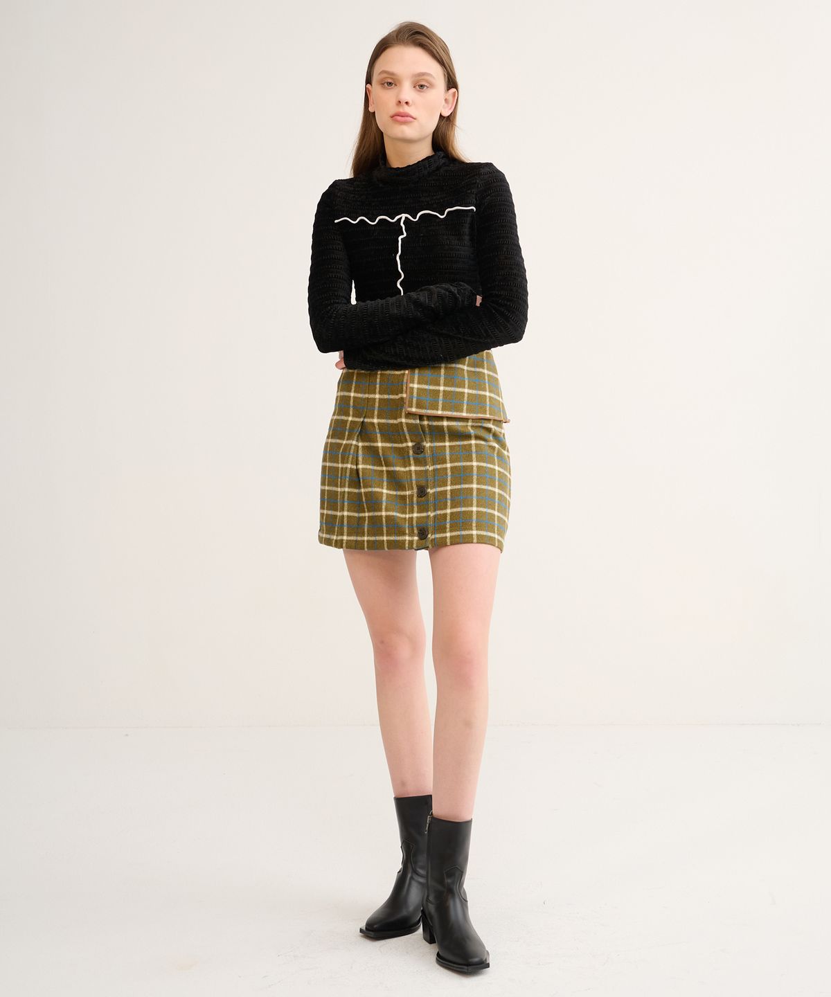 느와(NOIR) Kun Skirt