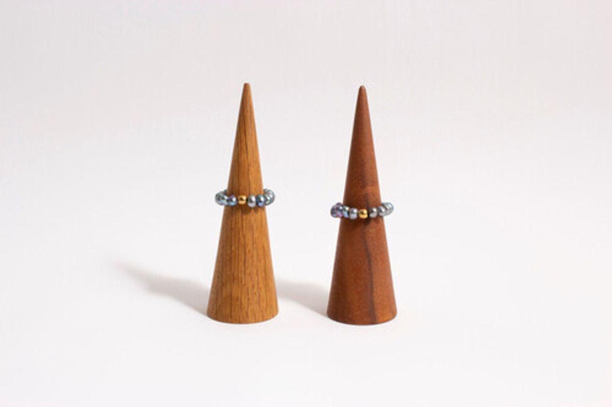 모드곤(MODGONE) 블루그레이 담수 진주 반지 Blue Gray Fresh Water Pearl Ring