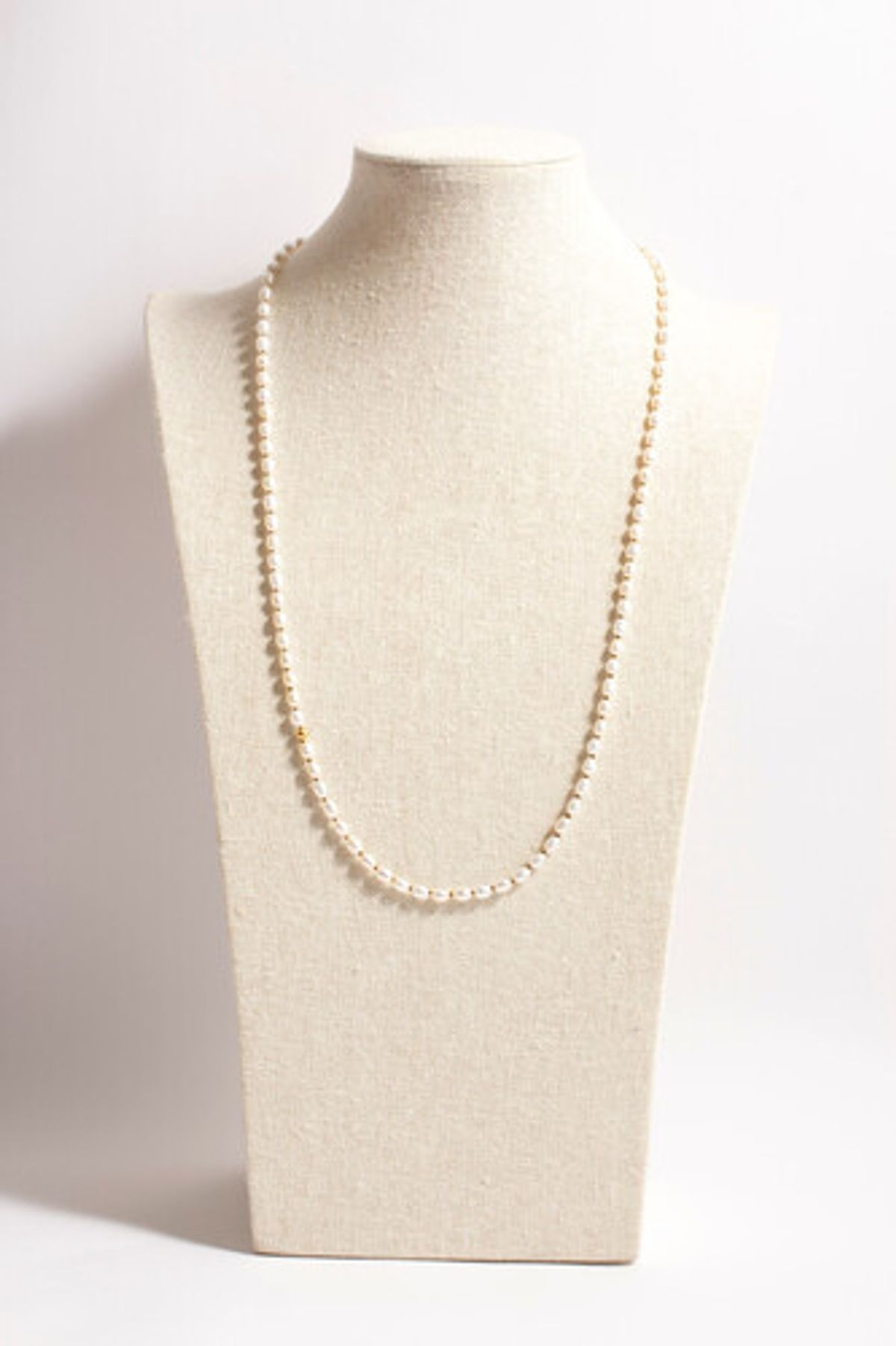 모드곤(MODGONE) 화이트 담수 진주 롱 목걸이 White Fresh Water Pearl Long necklace