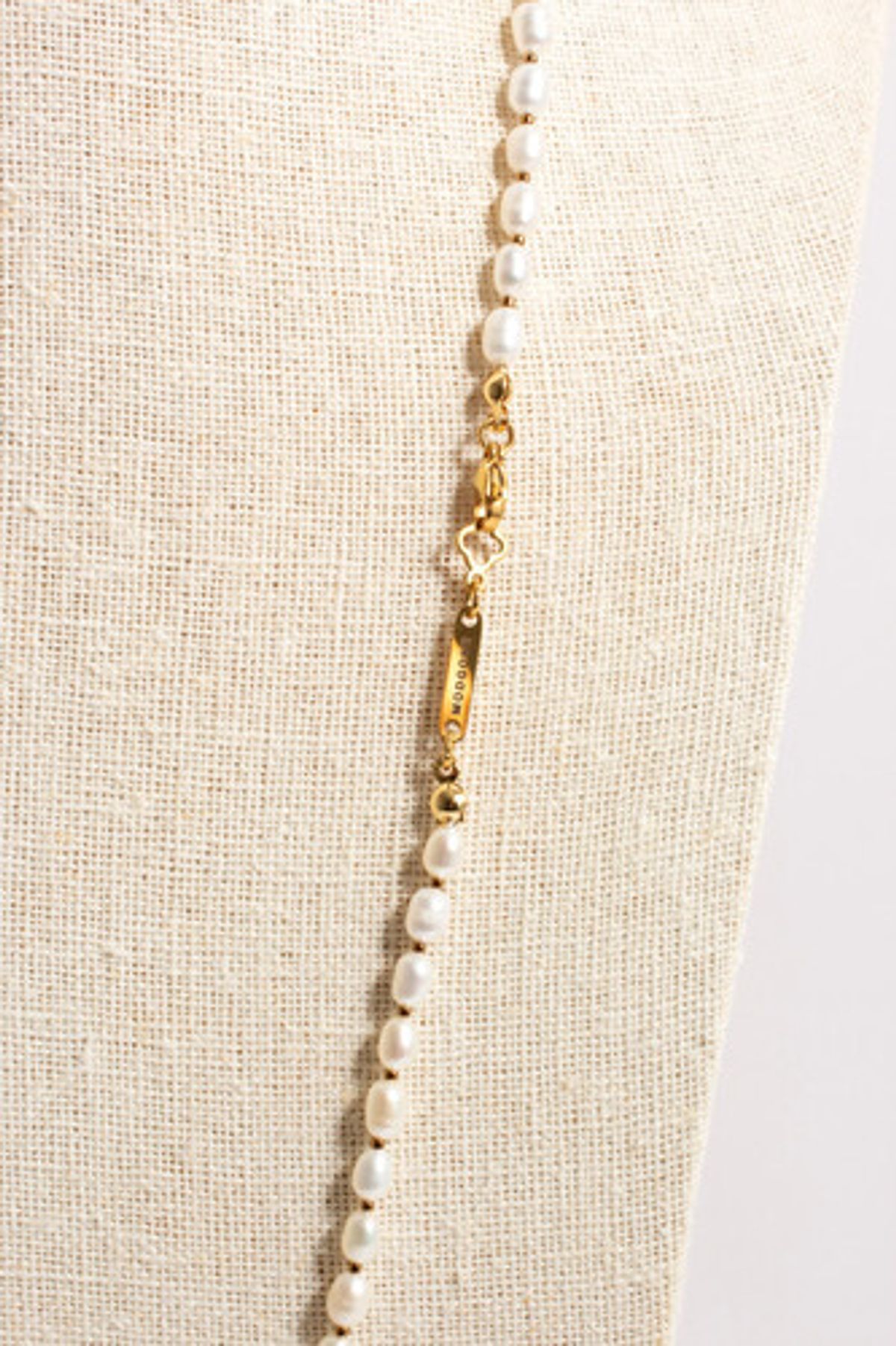 모드곤(MODGONE) 화이트 담수 진주 롱 목걸이 White Fresh Water Pearl Long necklace