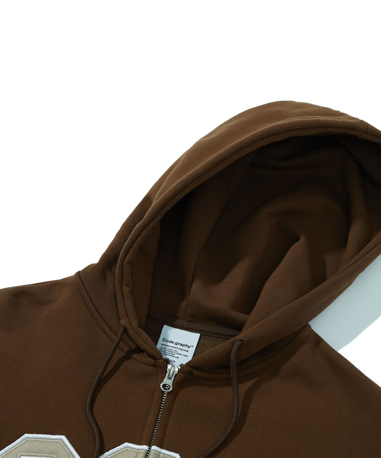 ★codegraphy★ CGP arch logo sweatshirt brown MUSINSA | Codegraphy CGP ARCH LOGO ZIP-UP HOODIE_BROWN