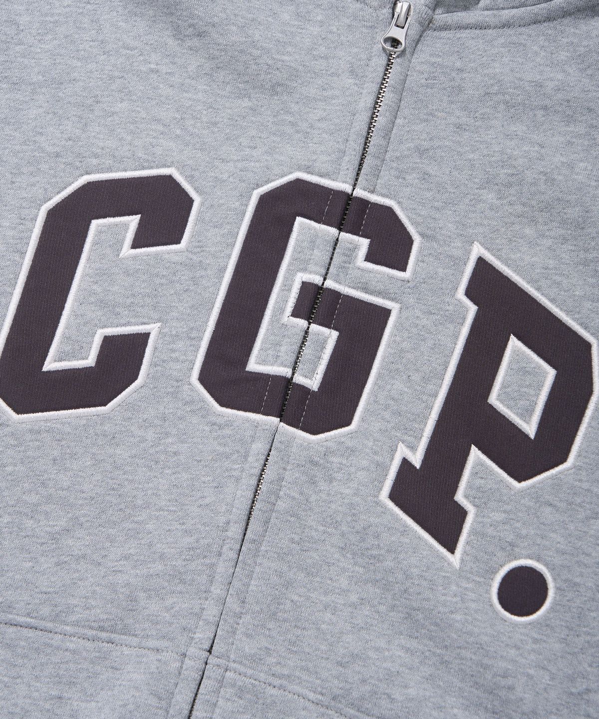 코드그라피(CGP) CGP 아치 로고 후드 집업_다크그레이