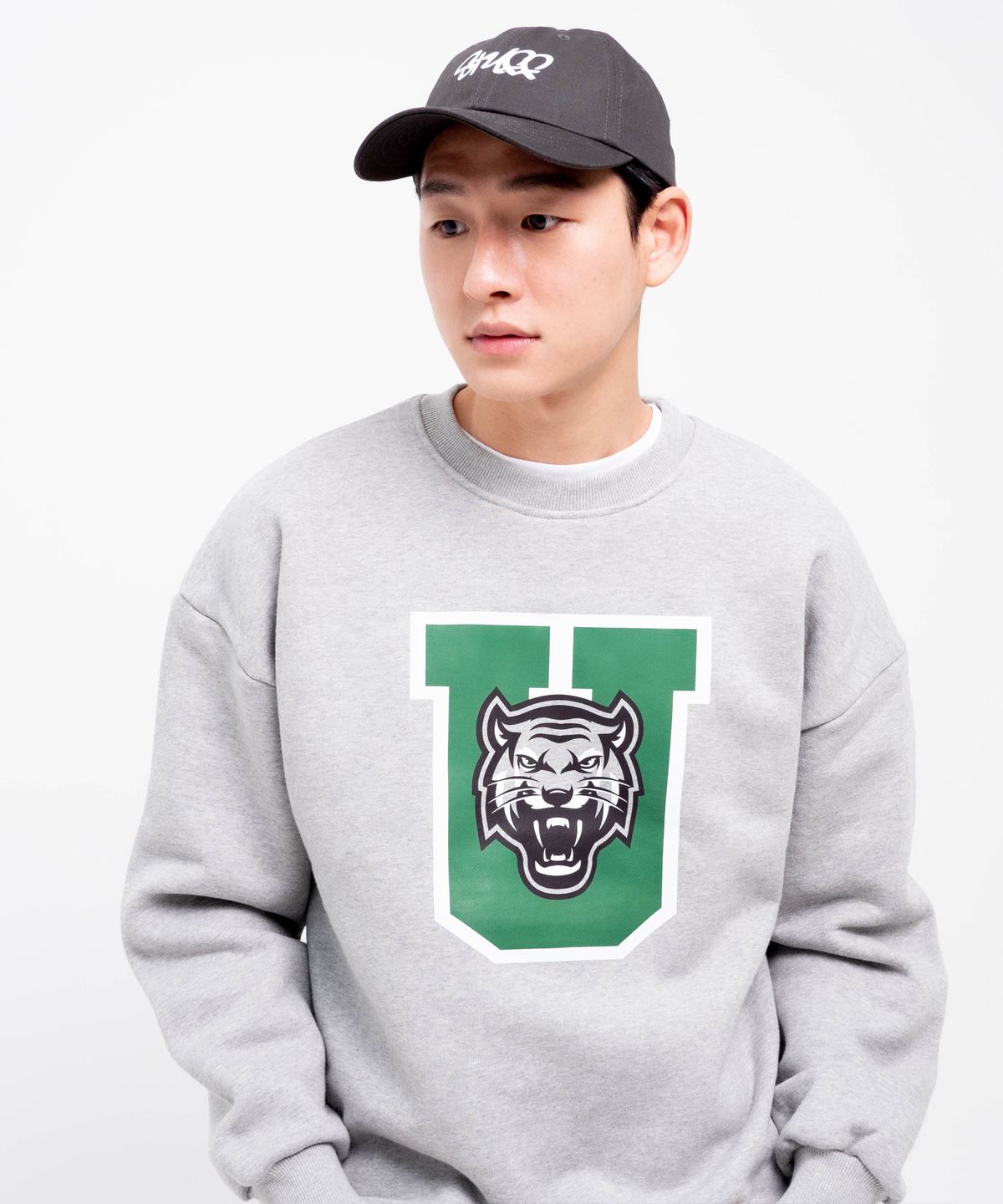 스터프(STUFF) 빅 유 맨투맨 그레이