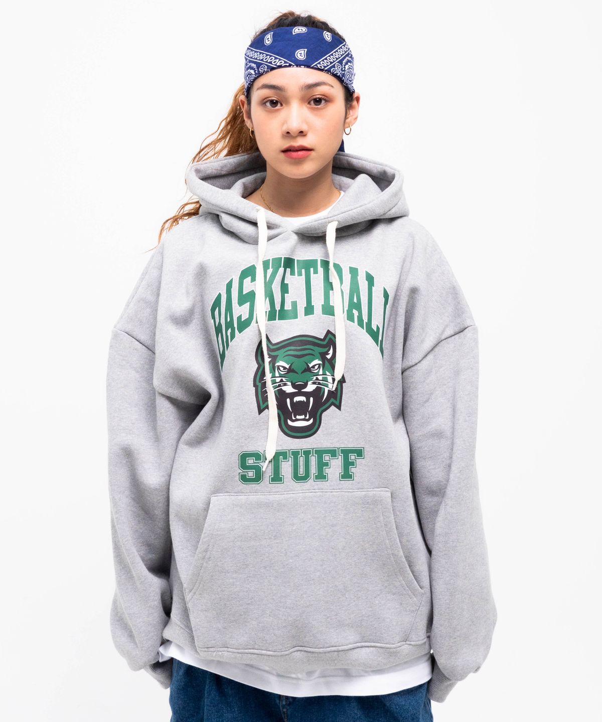 스터프(STUFF) 보스톤 타이거 후드티 그레이