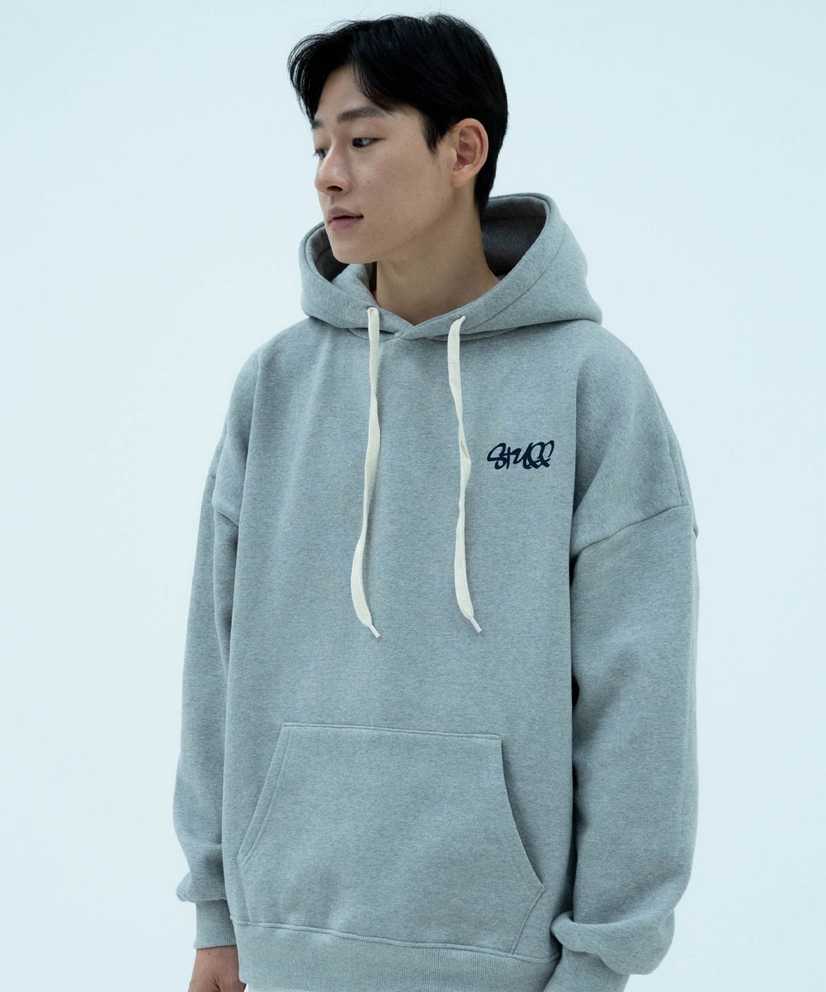 스터프(STUFF) 체스트 패스 후드티 그레이