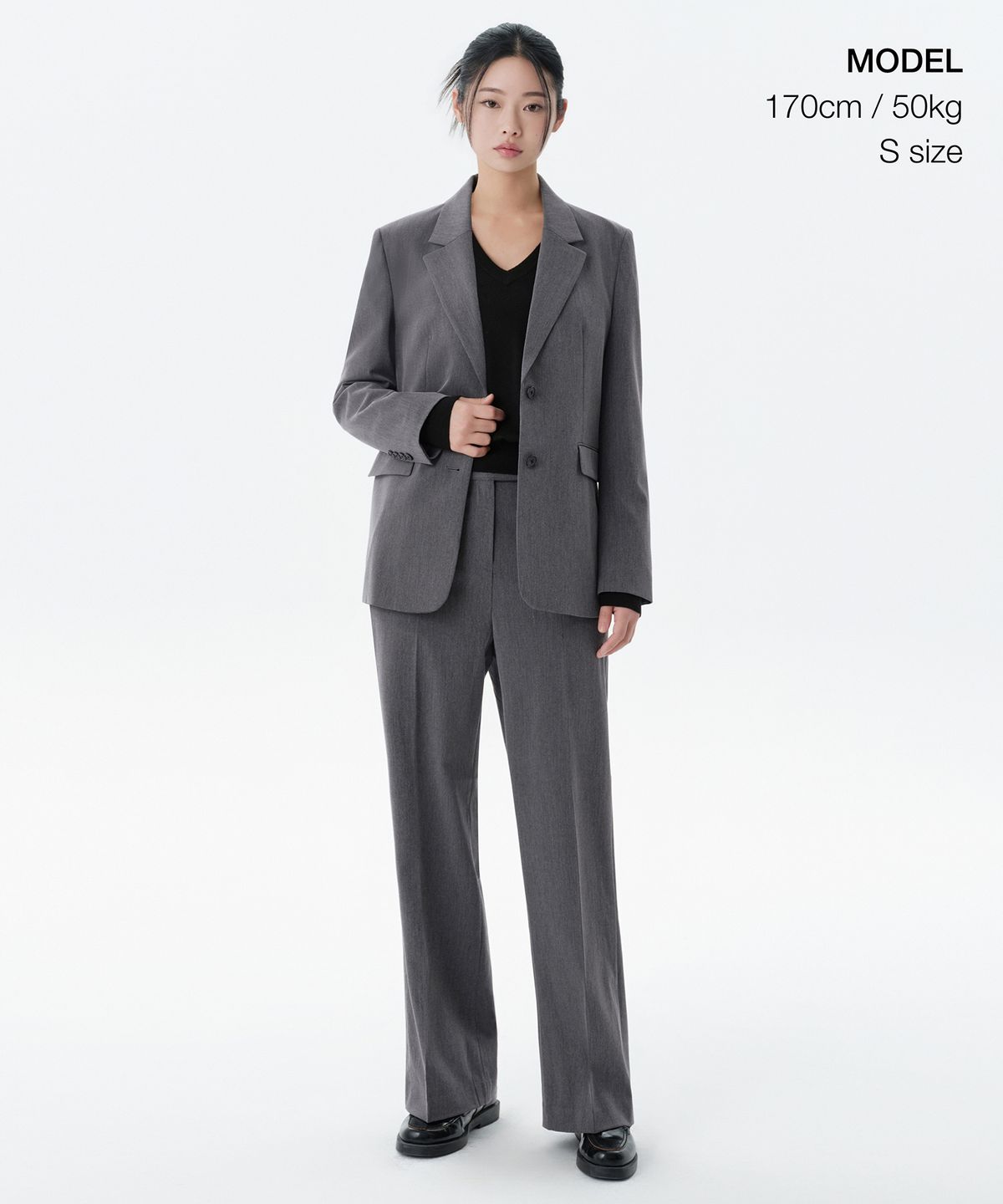 무신사 스탠다드 우먼(MUSINSA STANDARD WOMAN) 우먼즈 베이식 블레이저 [미디엄 그레이]
