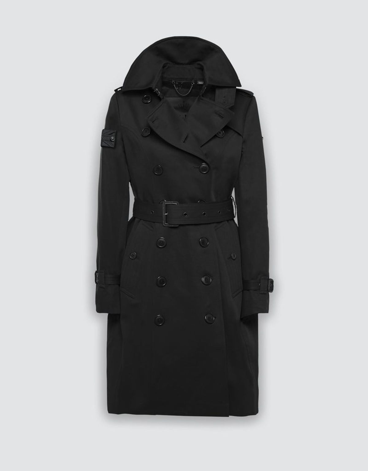 트렌치런던(TRENCH LONDON) 퀸 스펙터 트렌치 코트 (BLACK/BLACK/BLACK)