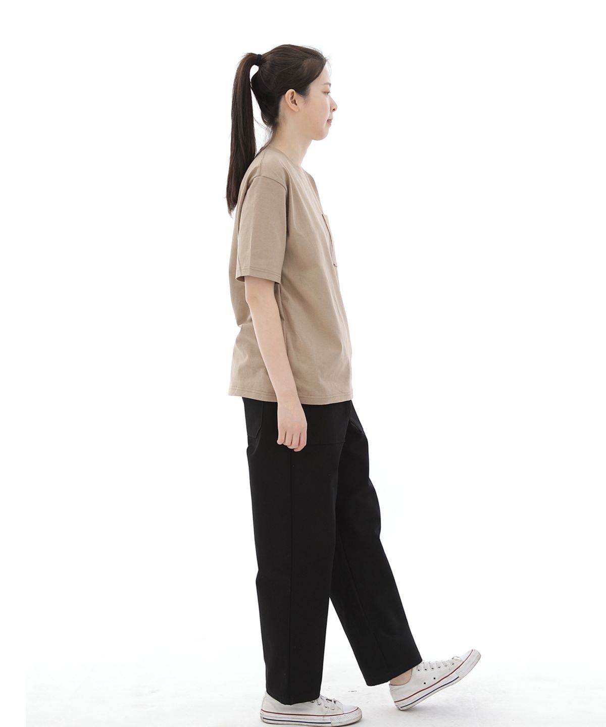 세인트크루(SAINTCREW) 와이드 앵클드롭 퍼티그팬츠 WAF-319 블랙