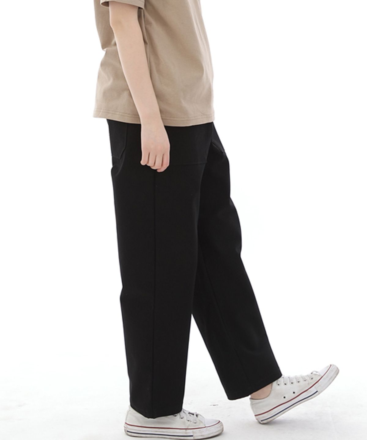 세인트크루(SAINTCREW) 와이드 앵클드롭 퍼티그팬츠 WAF-319 블랙