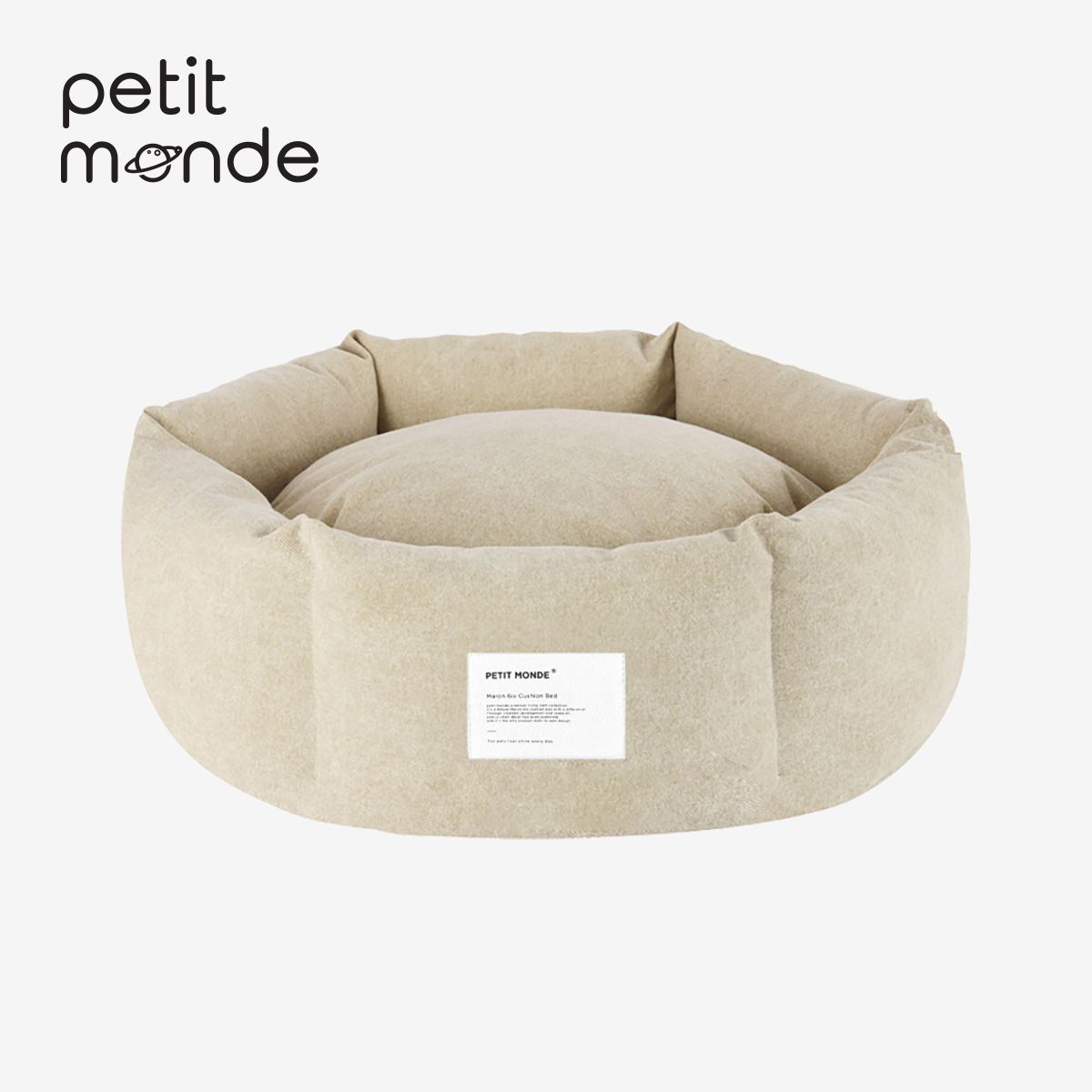 쁘띠몽드(PETIT MONDE) 마론 식스 쿠션 베드 M (폭60cm ~8kg) / L (폭80cm ~20kg)