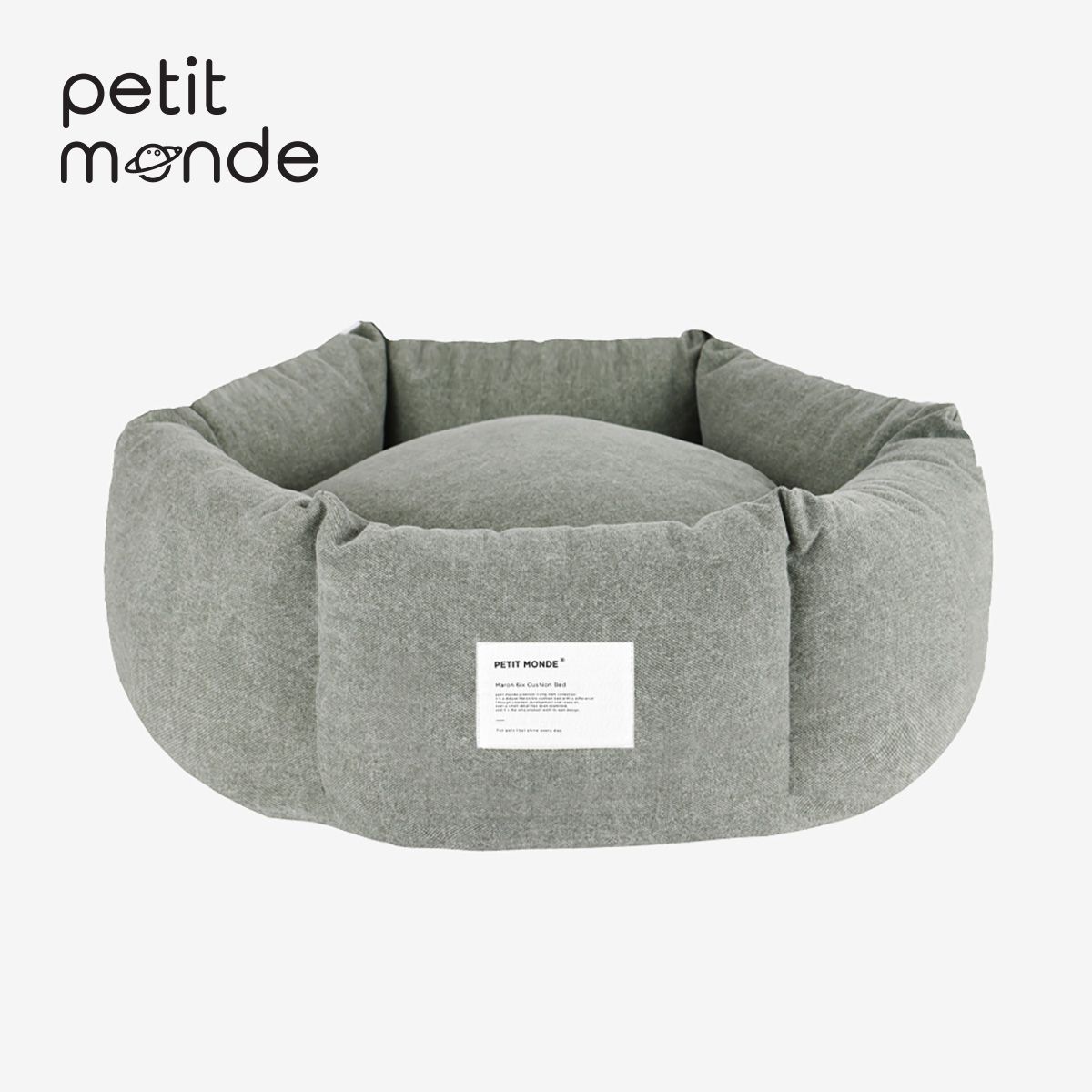 쁘띠몽드(PETIT MONDE) 마론 식스 쿠션 베드 M (폭60cm ~8kg) / L (폭80cm ~20kg)