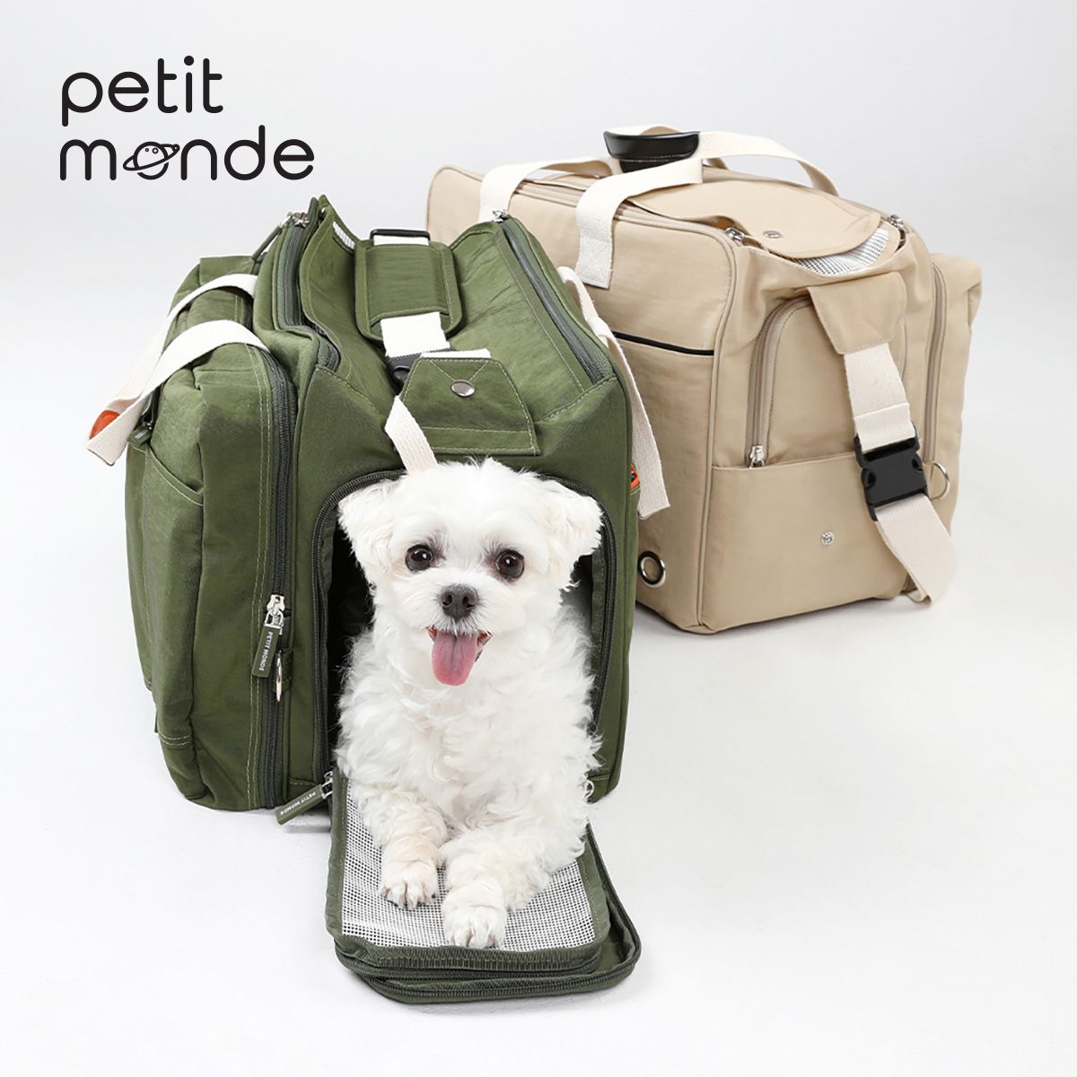 쁘띠몽드(PETIT MONDE) 도빌 캠핑 트래블 백 M/L (+ 미니백) 강아지 카시트 트래블베드