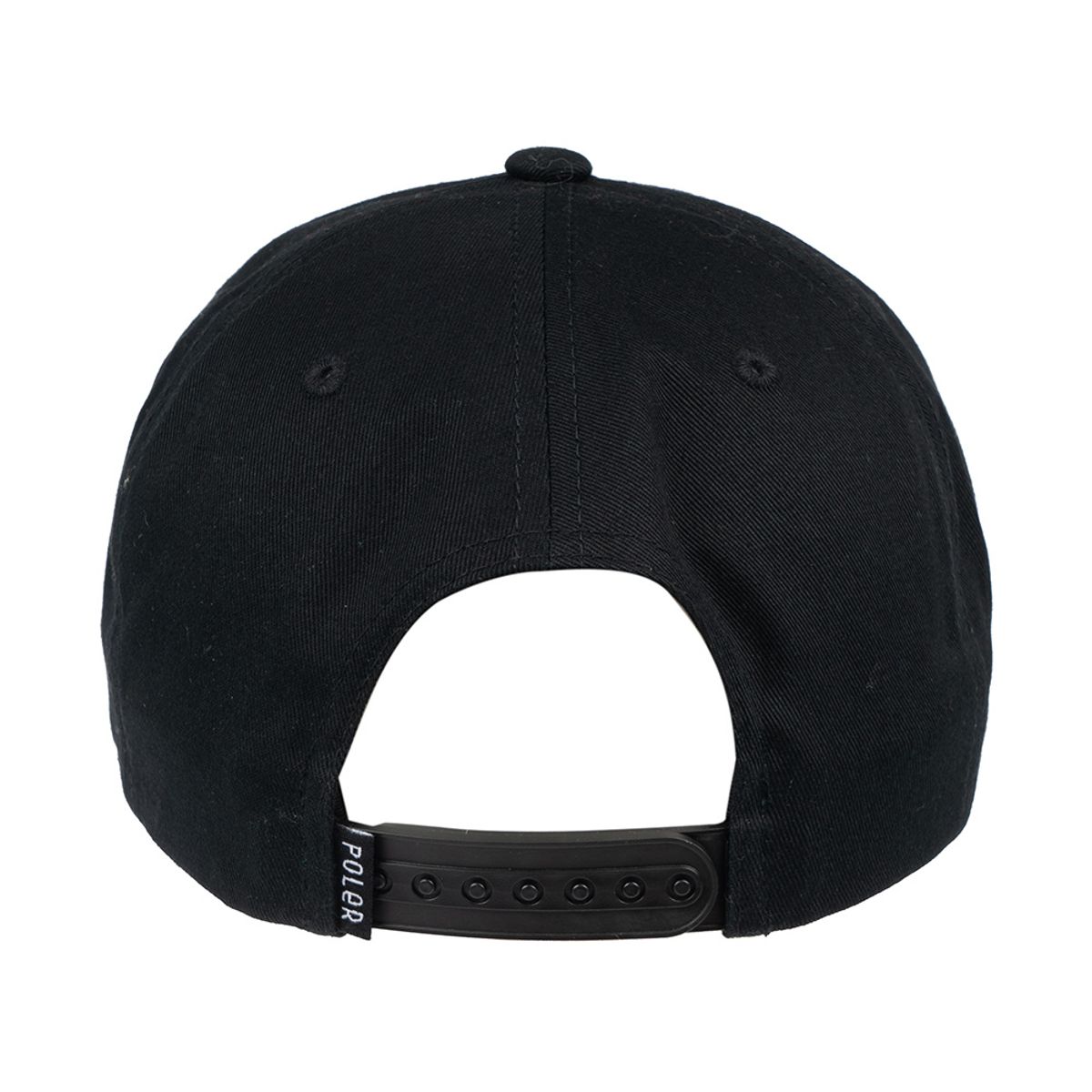 폴러스터프(POLERSTUFF) FURRY FONT SNAPBACK HAT BLACK