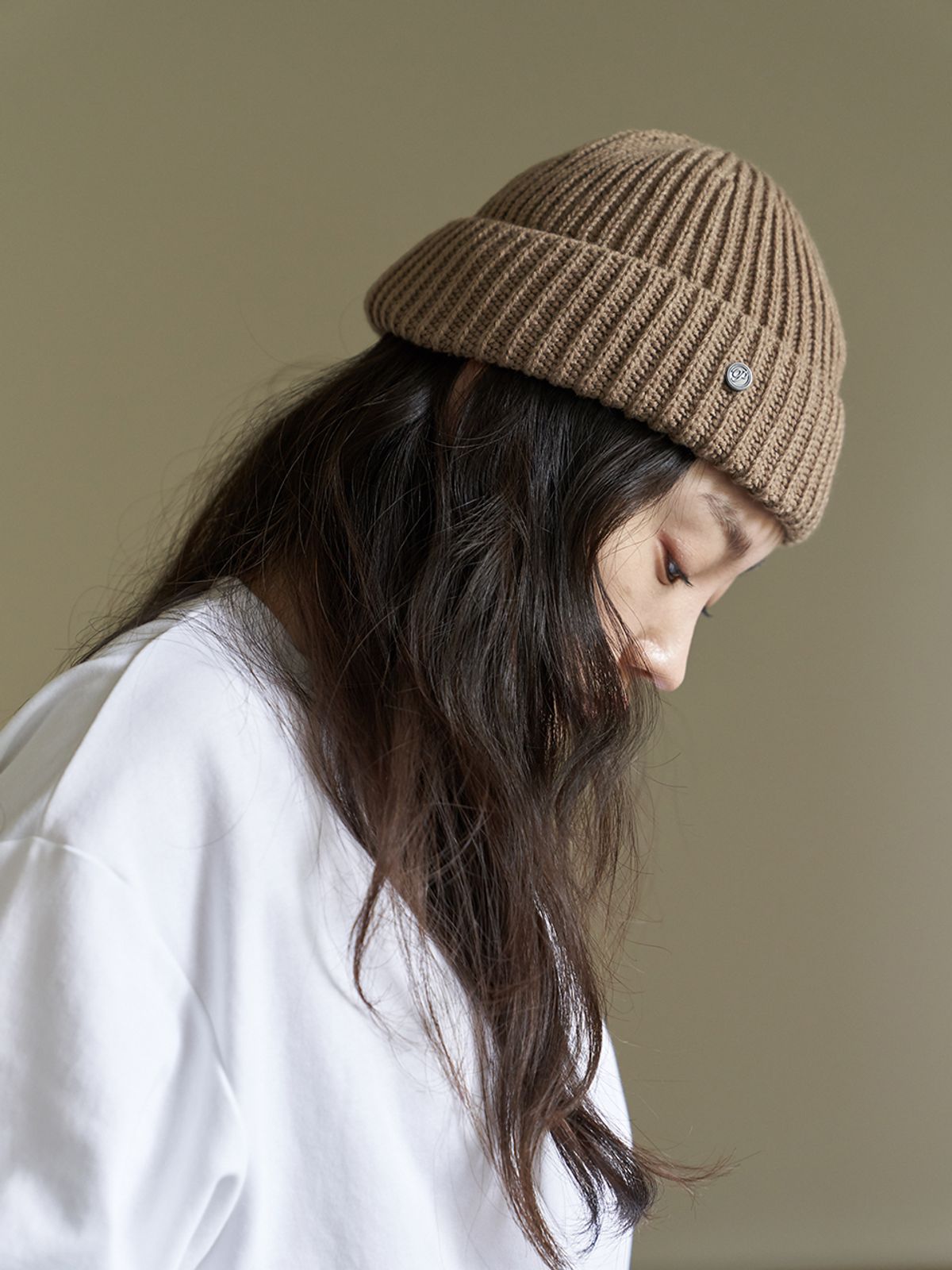 포에지담(POESIEDAME) [everydaylife] Short beanie_beige(unisex)