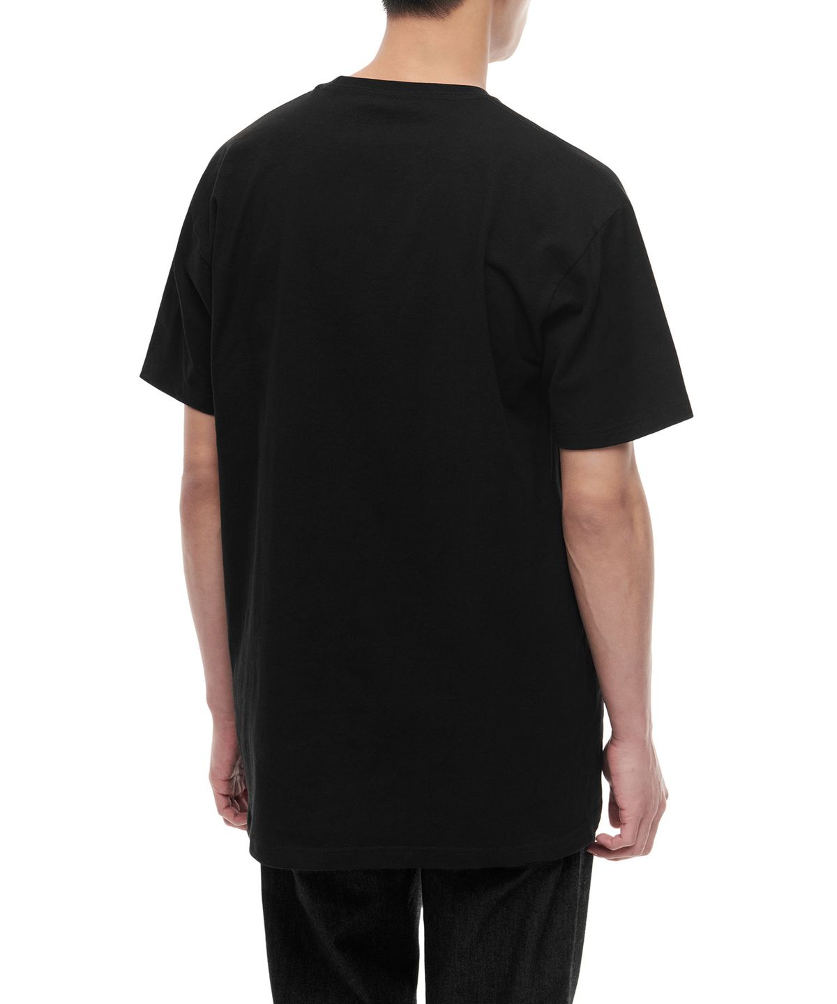 반스(VANS) 레프트 체스트 로고 반소매 티셔츠 - 블랙:화이트 / VN0A3CZEY281