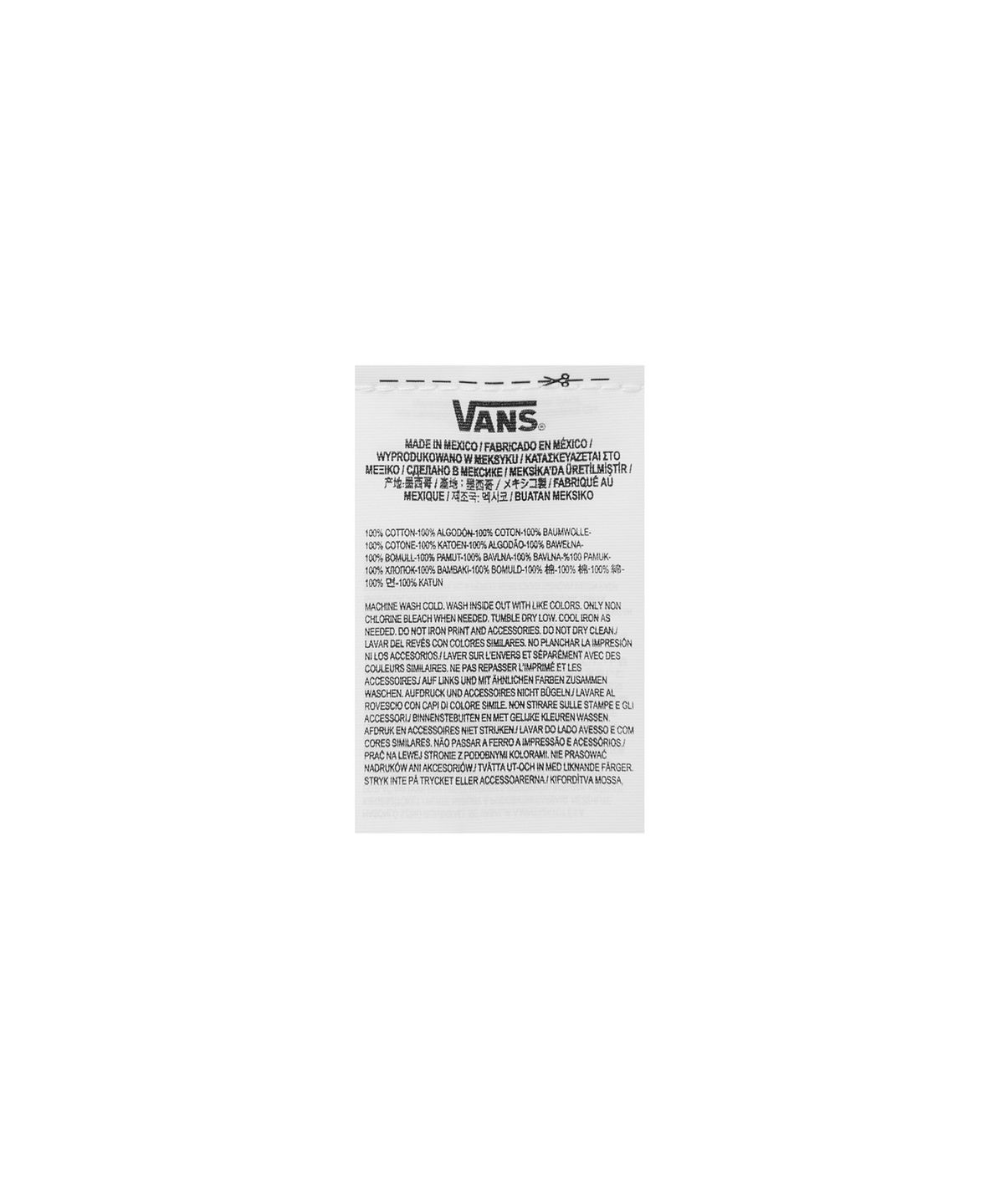 반스(VANS) 레프트 체스트 로고 반소매 티셔츠 - 화이트:블랙 / VN0A3CZEYB21