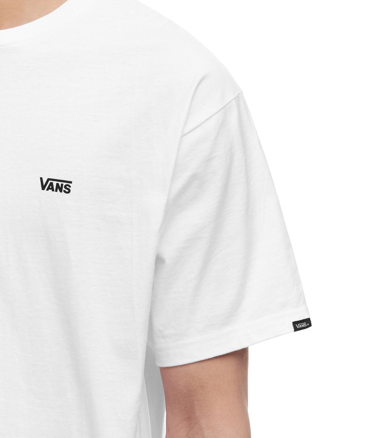 반스(VANS) 레프트 체스트 로고 반소매 티셔츠 - 화이트:블랙 / VN0A3CZEYB21