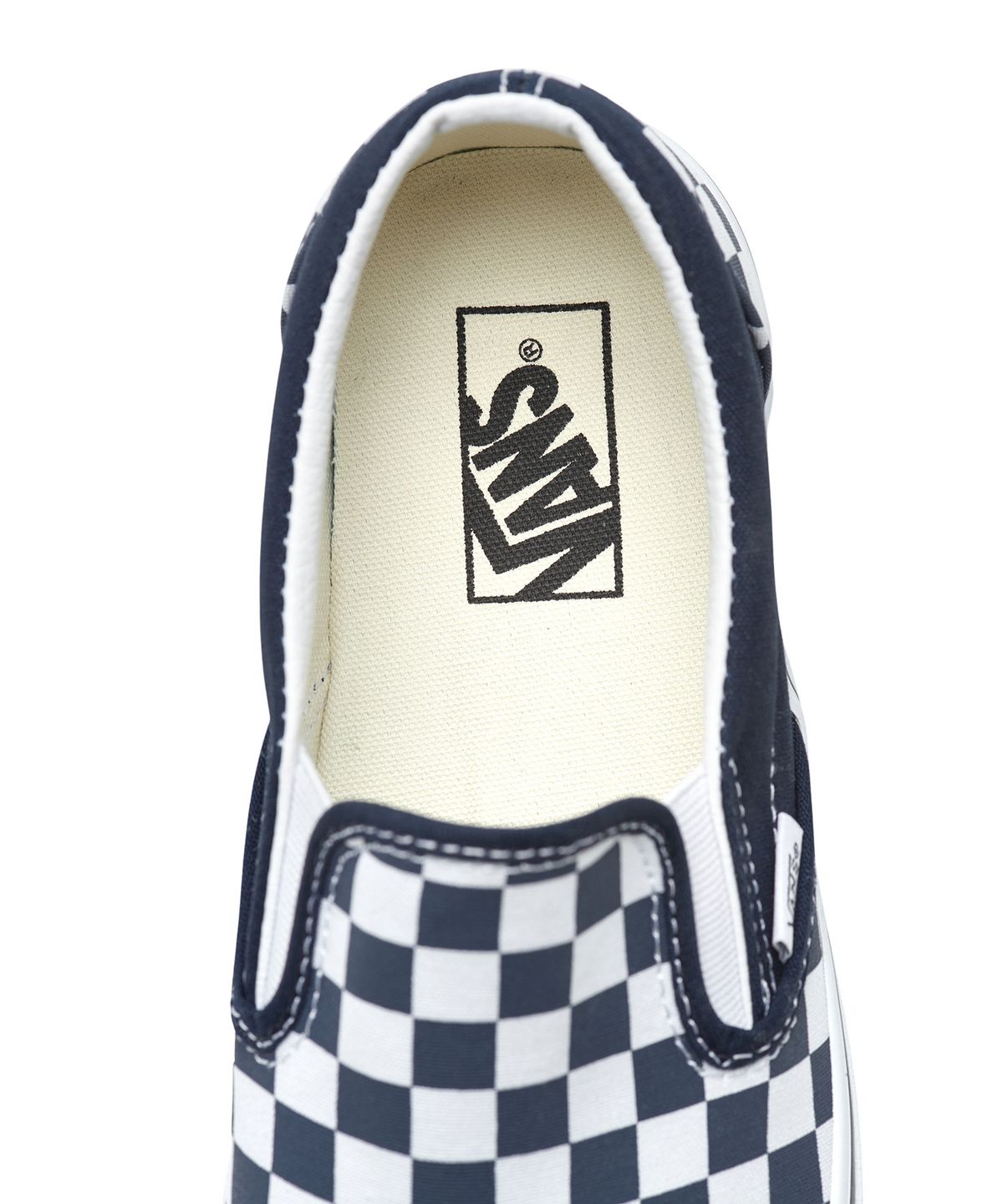 반스(VANS) 클래식 슬립온 - (체커보드) 파리지앵 나이트:트루 화이트 / VN0A5JMHARY1