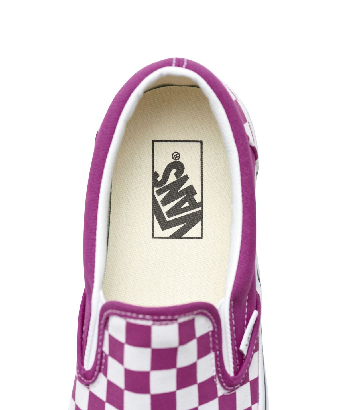 반스(VANS) 클래식 슬립온 - (체커보드) 푸시아 레드:트루 화이트 / VN000XG8AZY1
