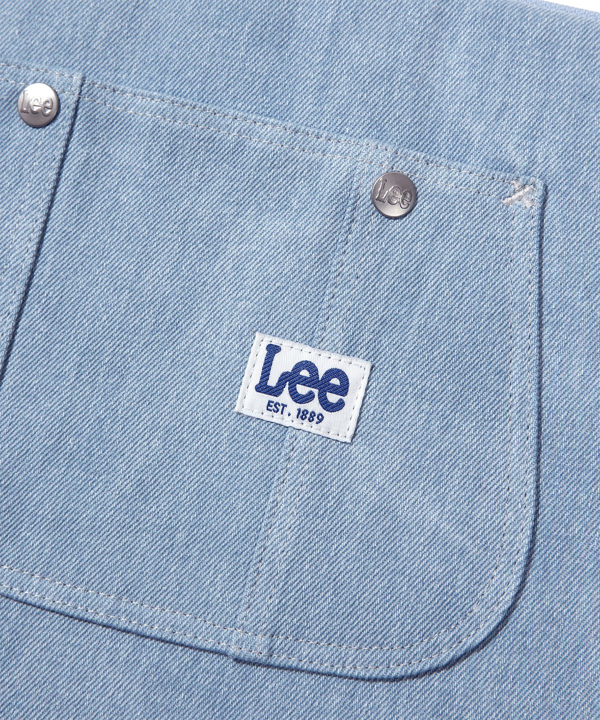 리(LEE) 빈티지로고 랩탑 파우치 인디고 라이트