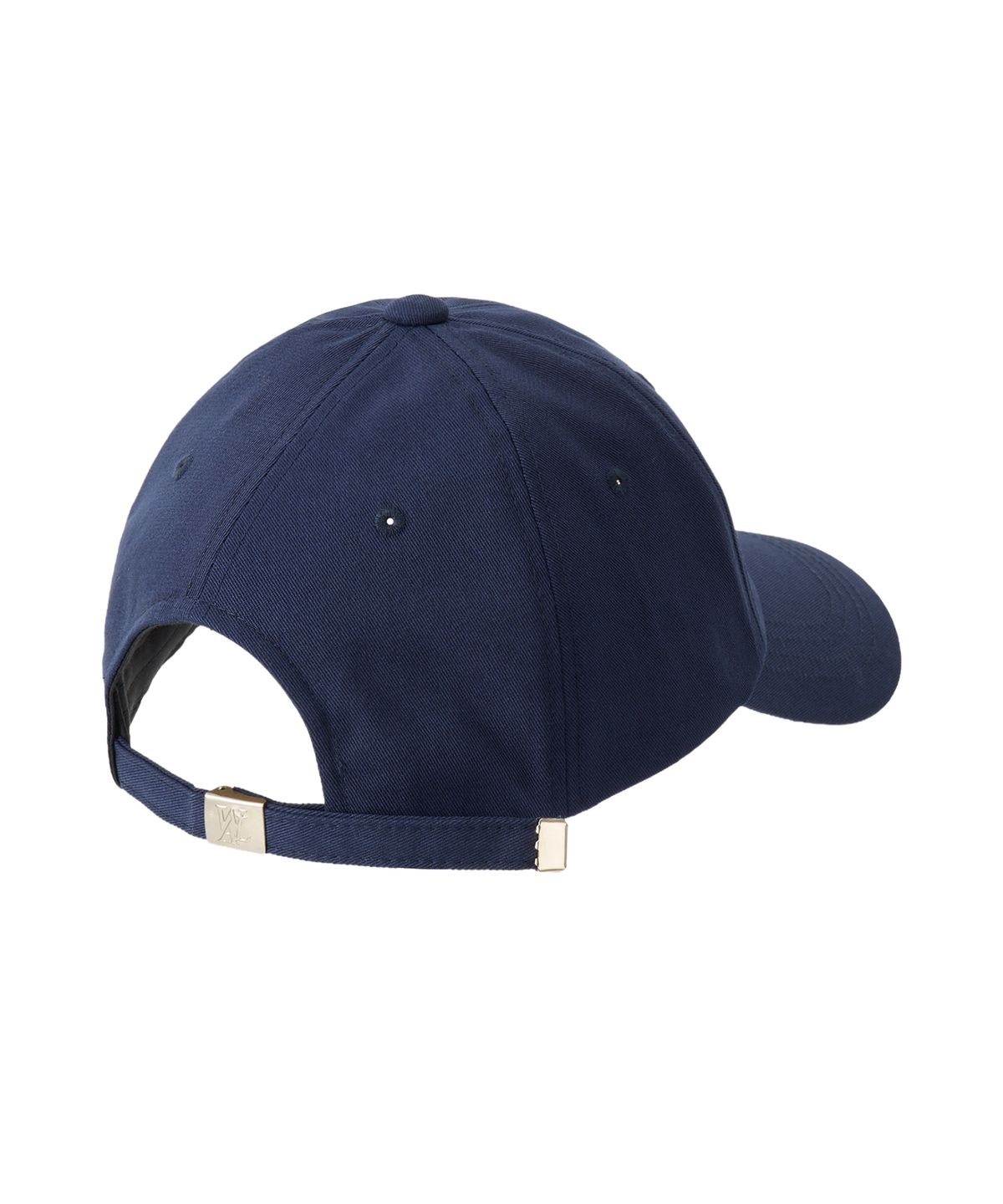 우알롱(WOOALONG) Signature Logo ball cap - NAVY