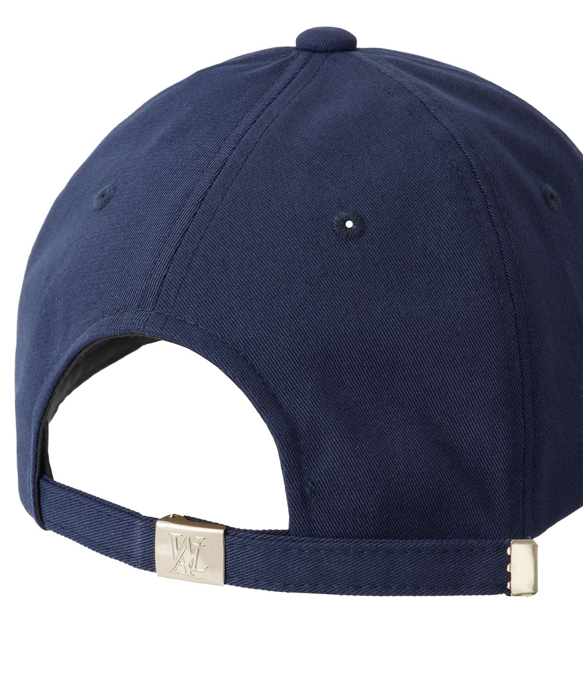 우알롱(WOOALONG) Signature Logo ball cap - NAVY