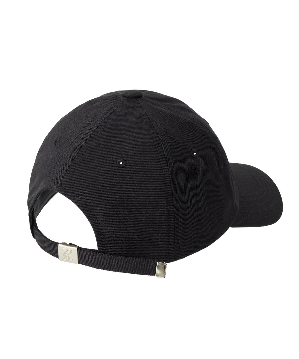우알롱(WOOALONG) Signature Logo ball cap - BLACK