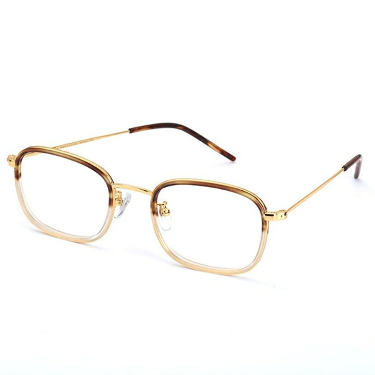 알로아이웨어(ALO EYEWEAR) [ALO:CTZEN] CI9710B C2 클래식 솔텍스 스퀘어 투톤 레오파드/골드 안경테