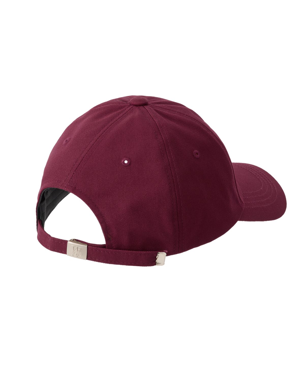 우알롱(WOOALONG) Signature Logo ball cap - WINE