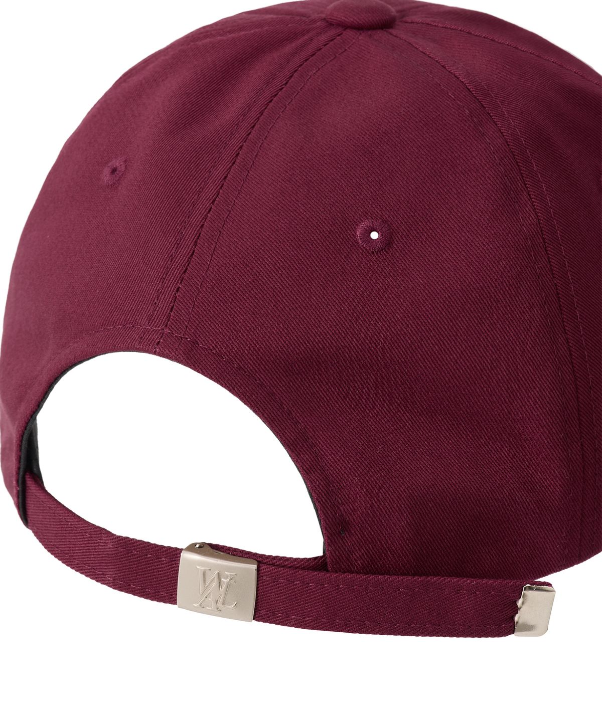 우알롱(WOOALONG) Signature Logo ball cap - WINE