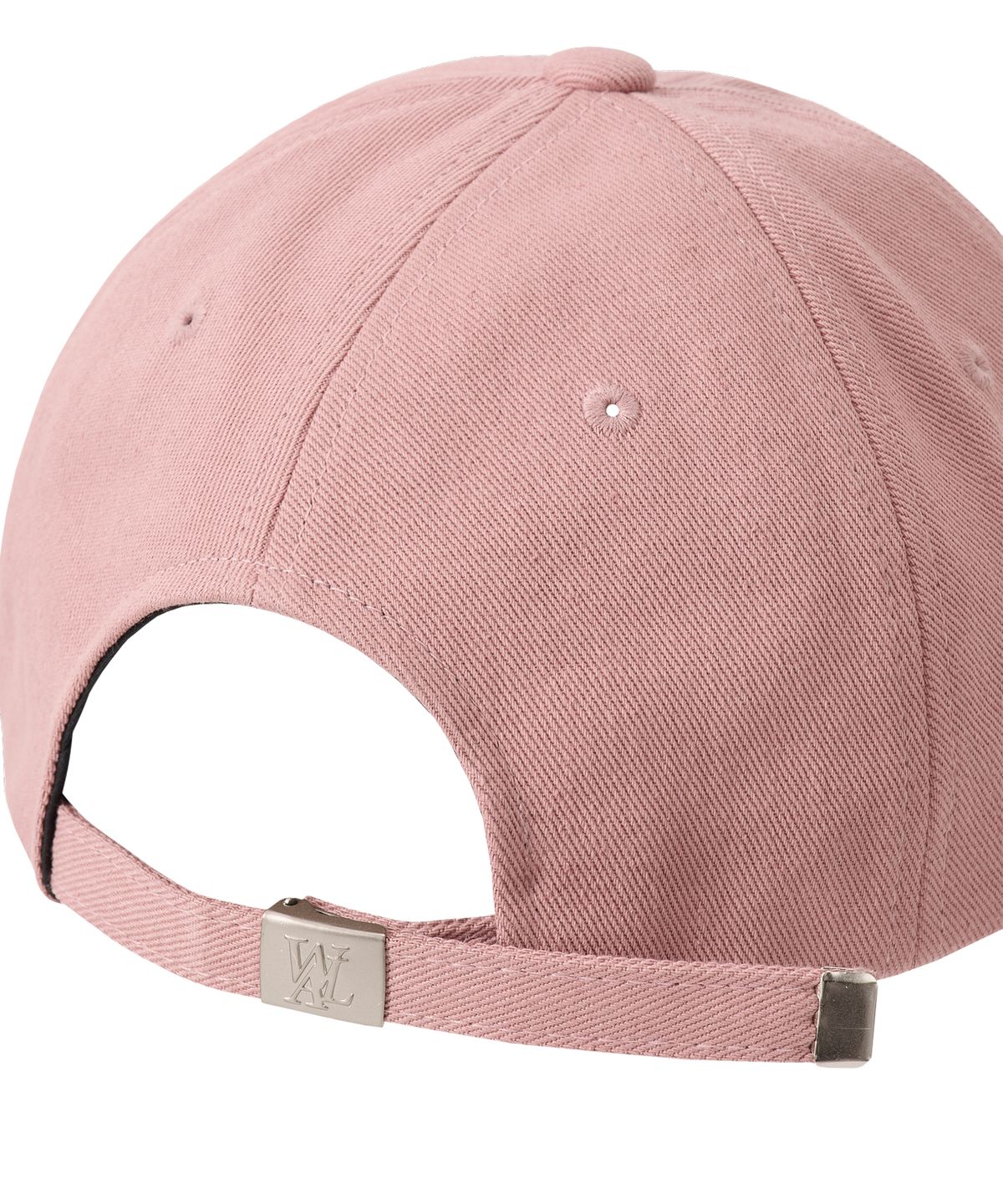 우알롱(WOOALONG) Signature Logo ball cap - DUSTY PINK