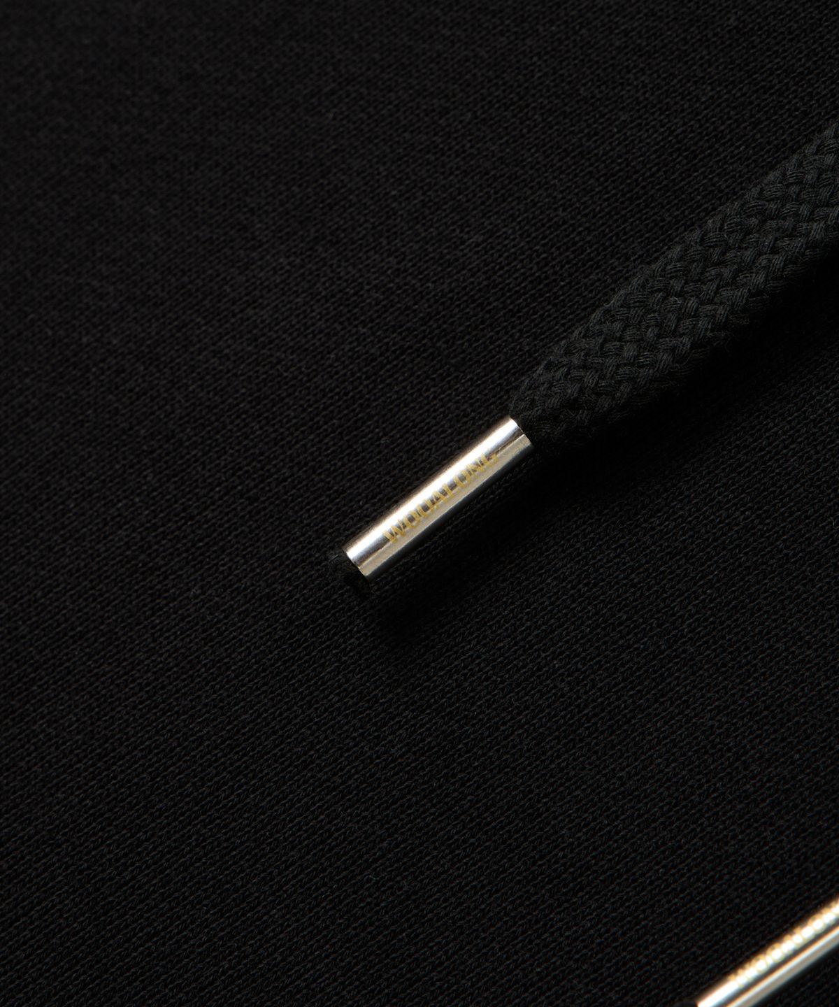 우알롱(WOOALONG) Signature standard hoodie - BLACK