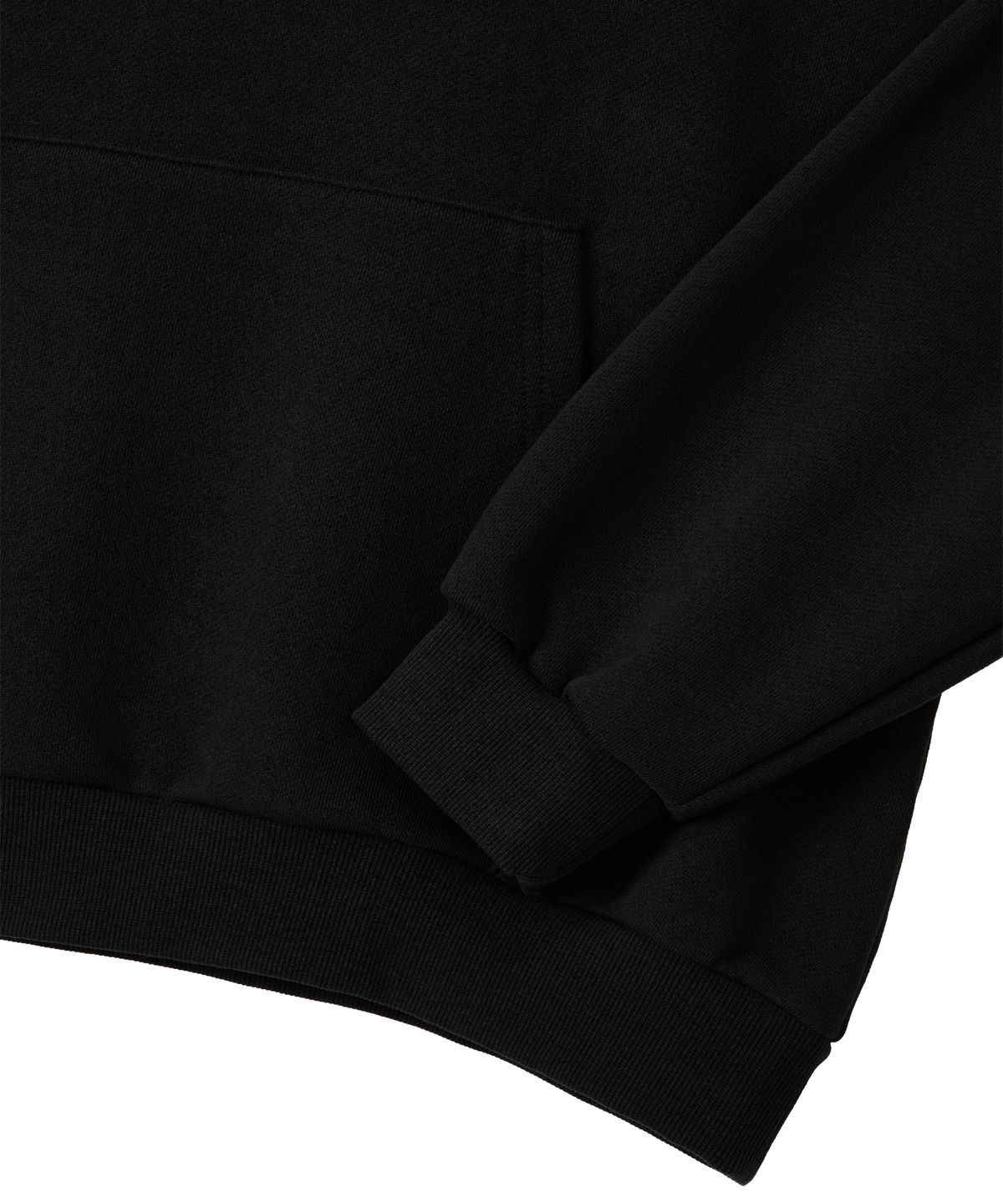 우알롱(WOOALONG) Signature standard hoodie - BLACK