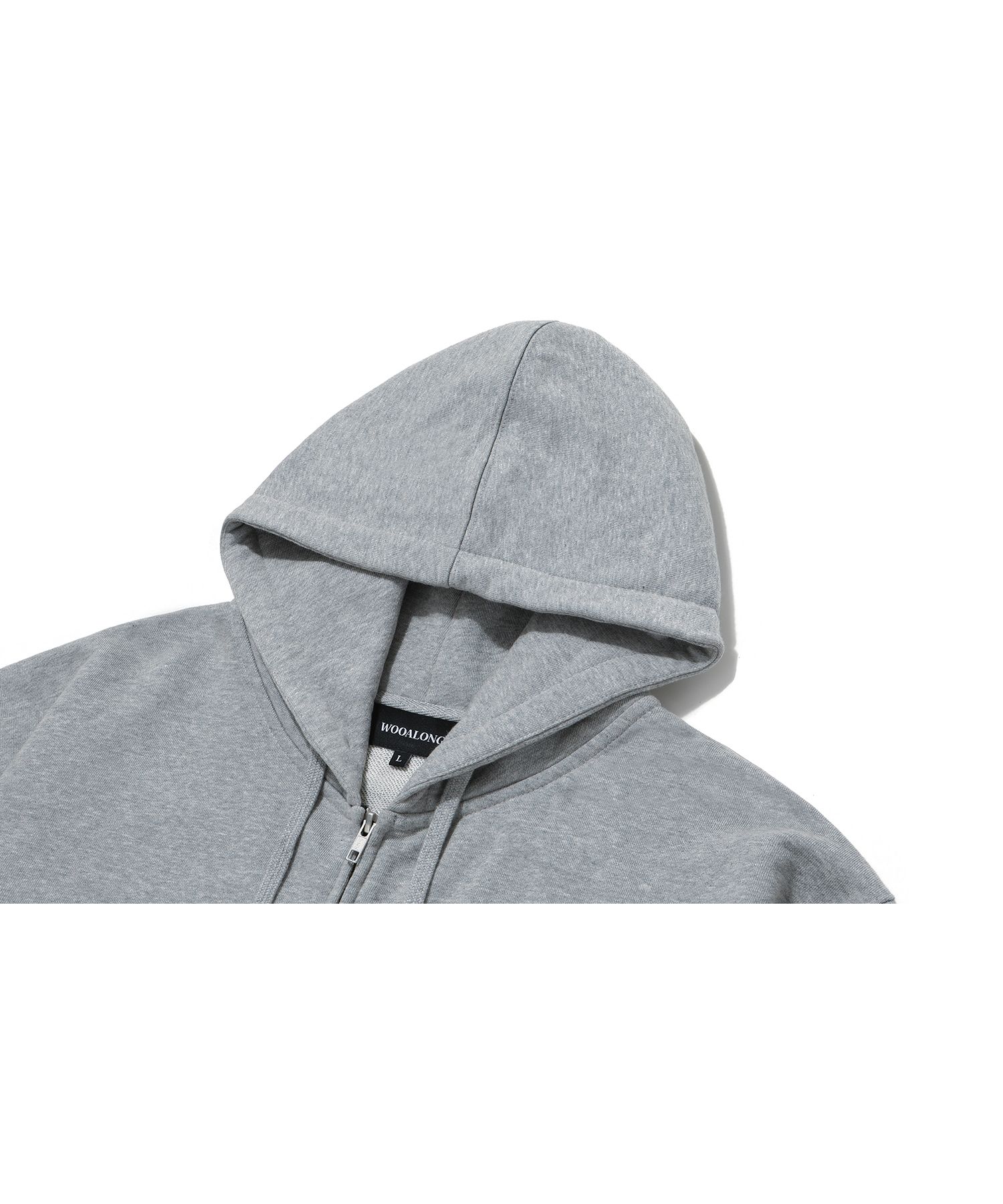 ★送料・関税込★WOOALONG★Signature hood zip-up★24SS★ ☆韓国の人気☆【WOOALONG】☆Signature hood zip-u.p☆関税込