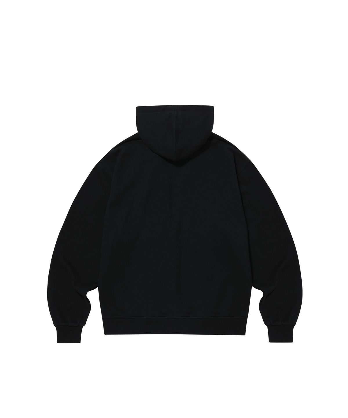 우알롱(WOOALONG) Signature hood zip-up - BLACK