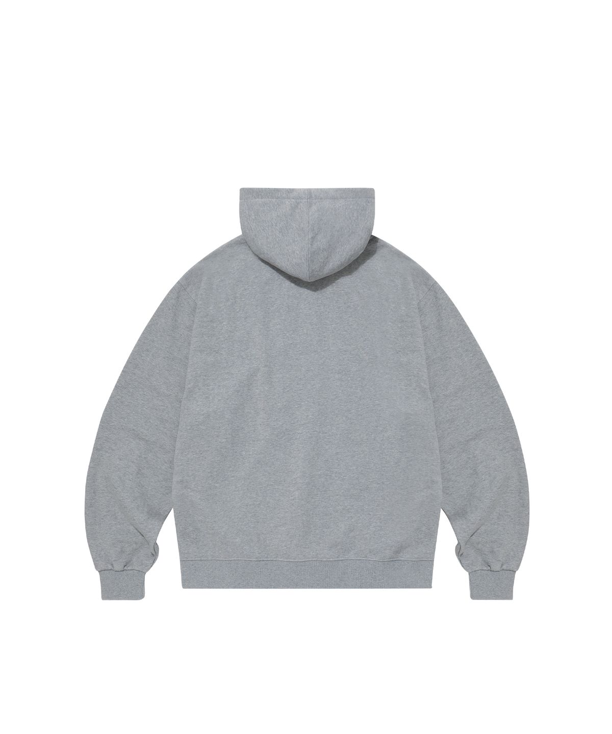 우알롱(WOOALONG) (기모)Signature hood zip-up - GREY
