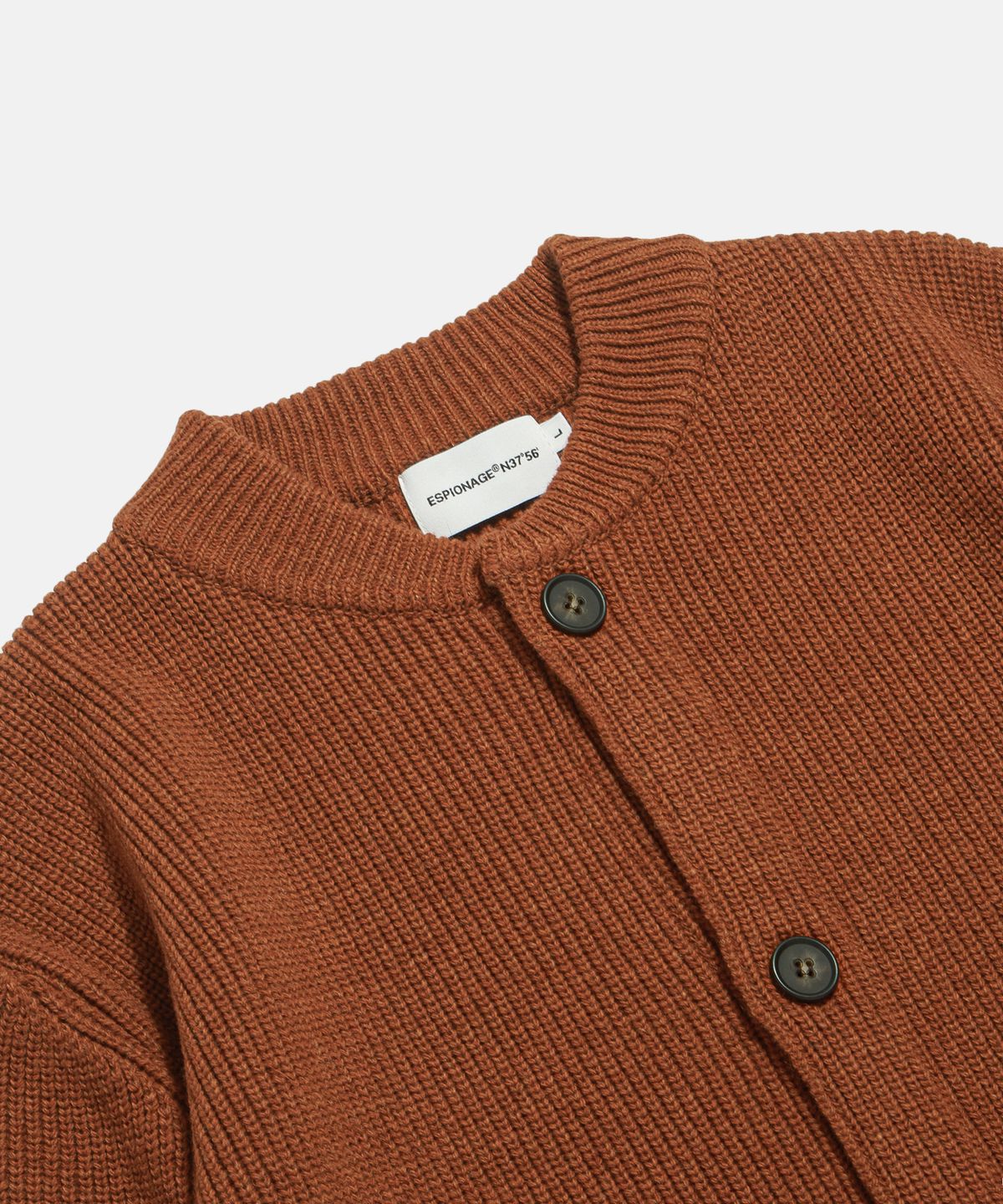 에스피오나지(ESPIONAGE) Miller Heavyweight Cardigan Burnt Orange