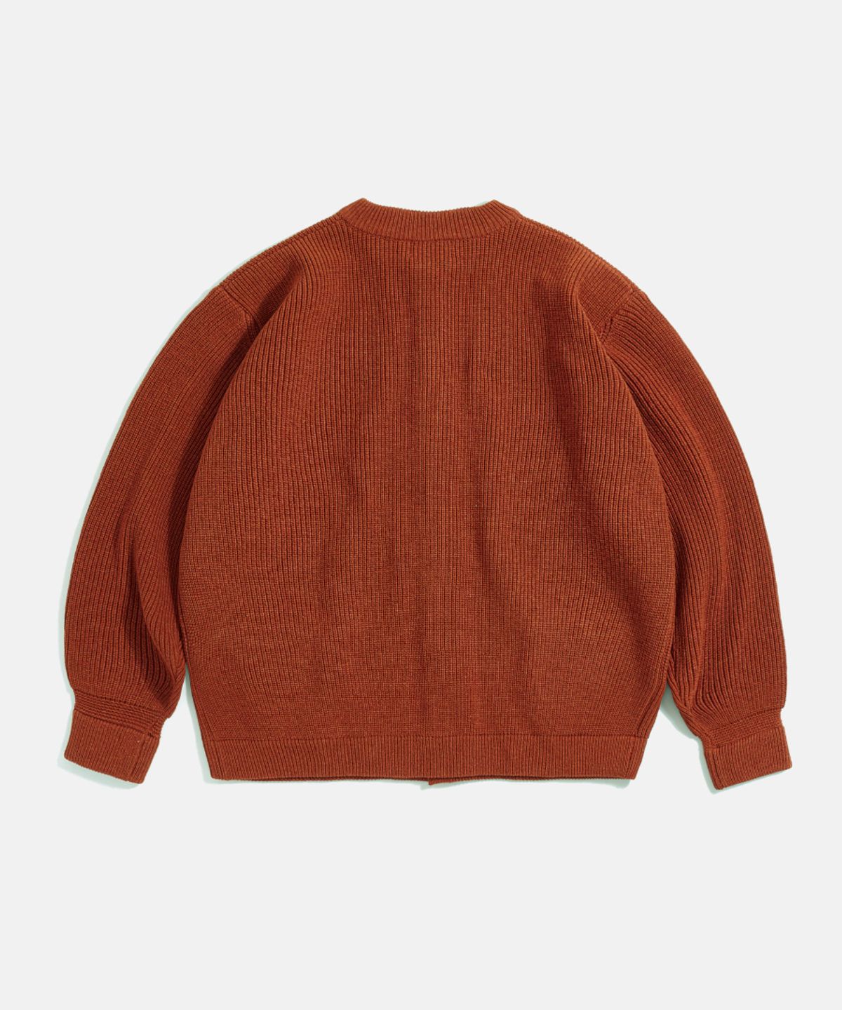 에스피오나지(ESPIONAGE) Miller Heavyweight Cardigan Burnt Orange