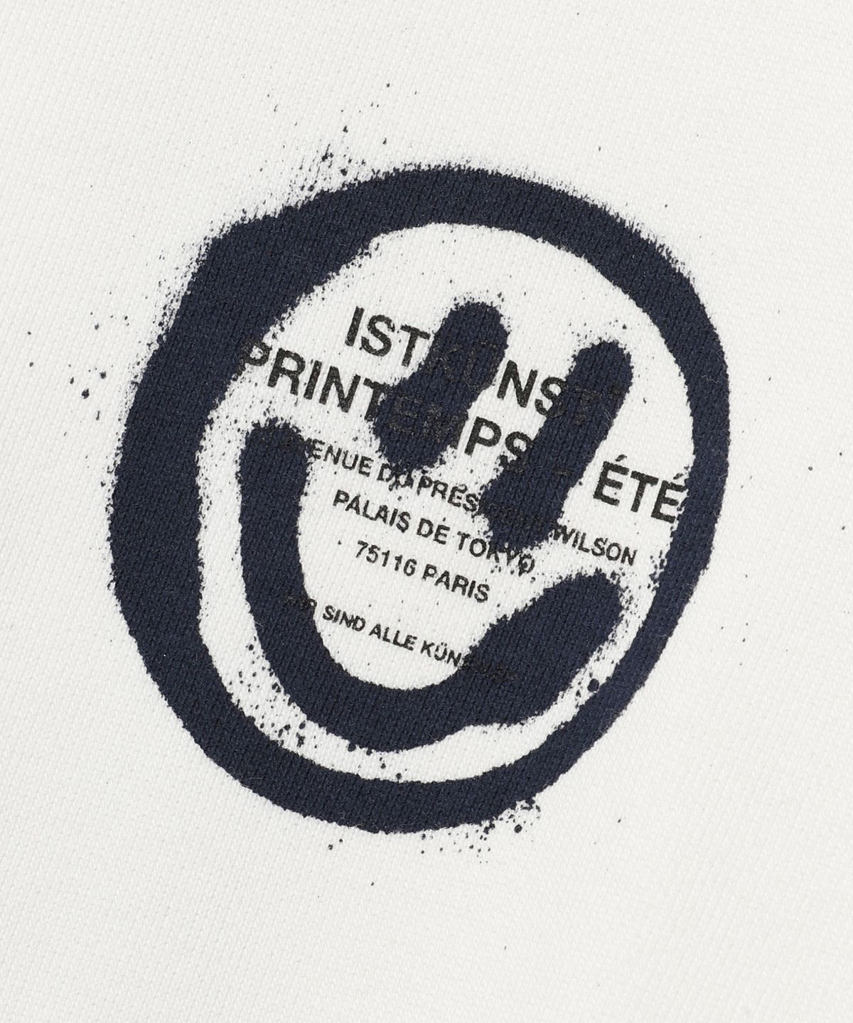 이스트쿤스트(ISTKUNST) LOGO&SMILEY HOODIE_WHITE(IK2DSMM400A)