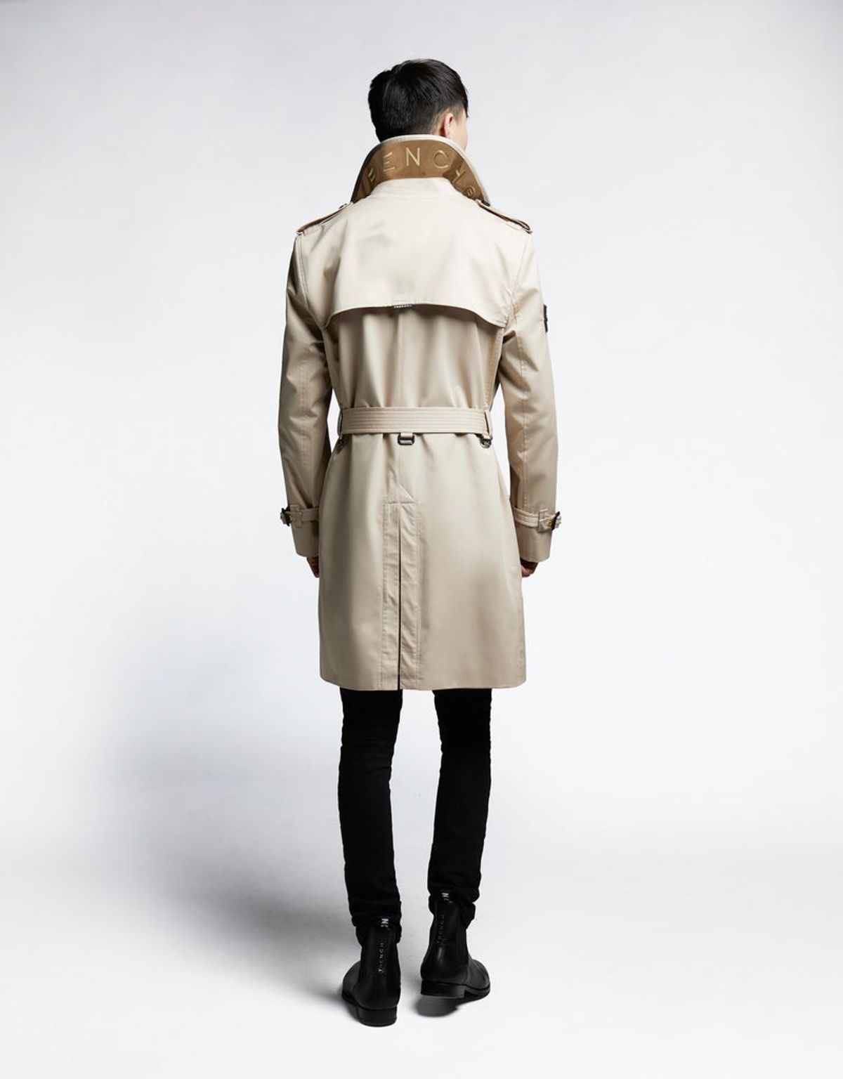 트렌치런던(TRENCH LONDON) 듀크 릴렉스 트렌치 코트 (STONE/BLACK/GOLD)
