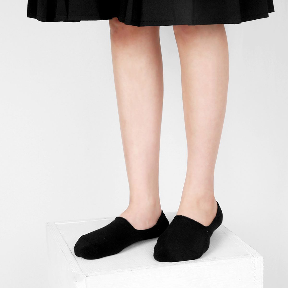 삭스에이(SOCKSA) [4PACK]더블쿠션 156N 무지 밴드 이중바닥 리얼 페이크삭스 양말