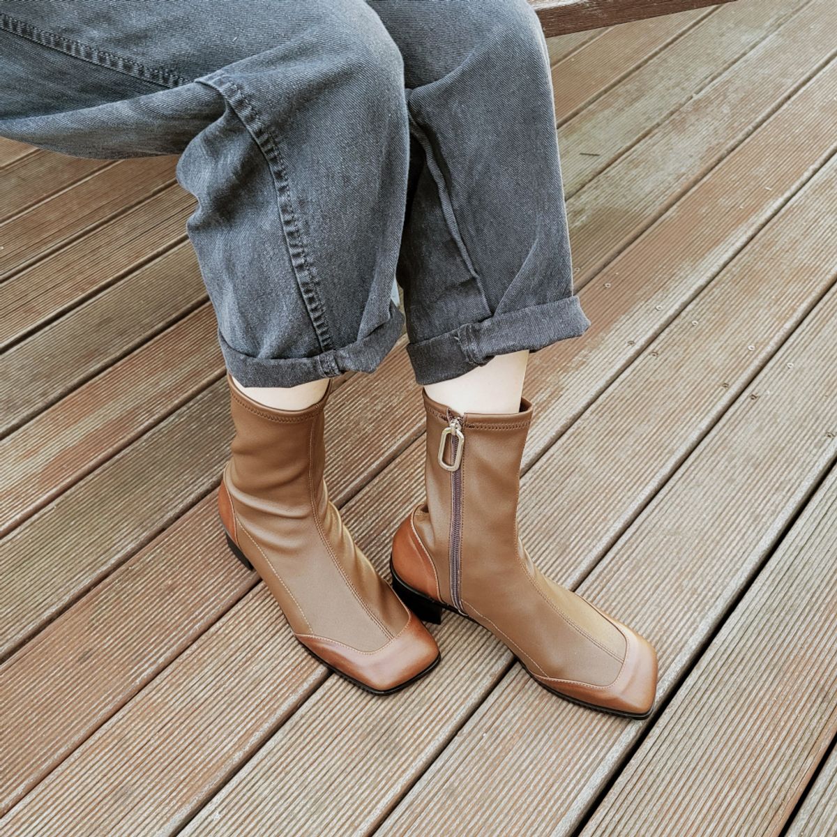 케리제이드(KERRIJADE) Tina Socks Boots_2 Color