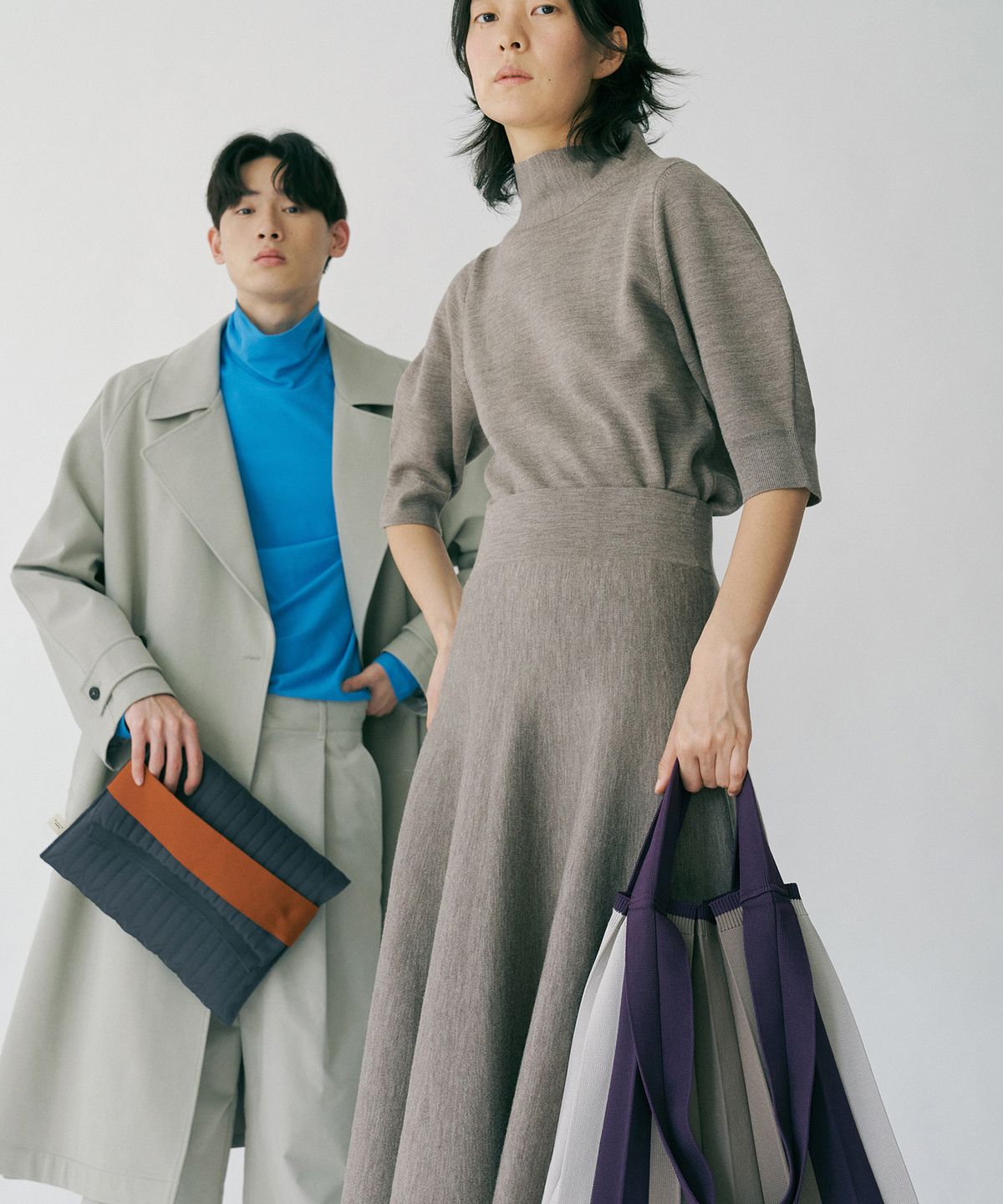 플리츠마마(PLEATSMAMA) 투웨이쇼퍼백 퍼플