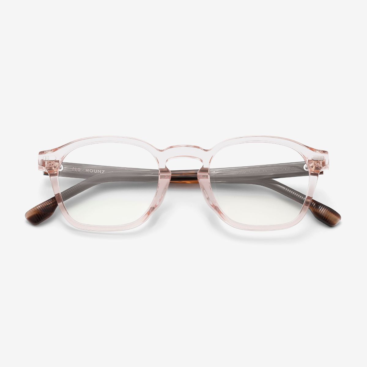 알로아이웨어(ALO EYEWEAR) [ALOXROUNZ] 프렌치 스퀘어 ARA7102 C3 피치/레오파드