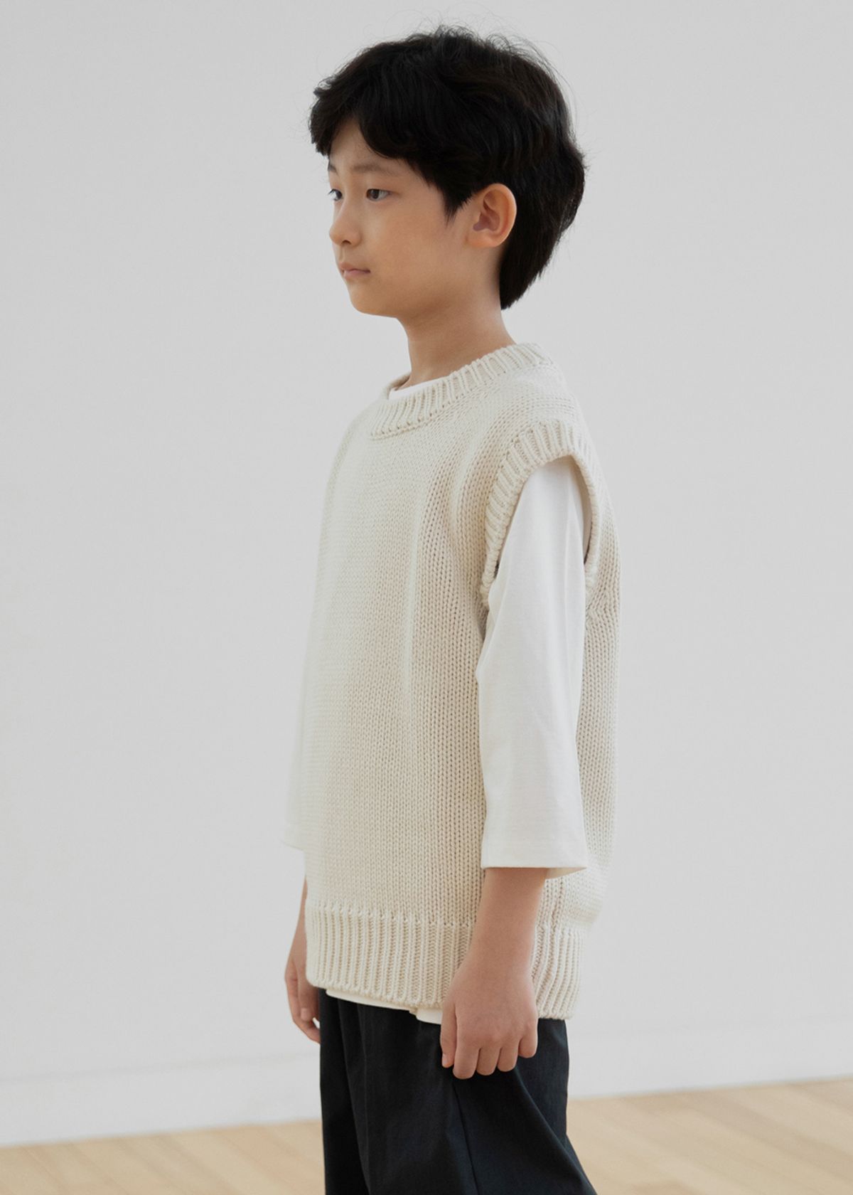 벤(BBEEEENN) 청키 웜 니트 베스트_에크루