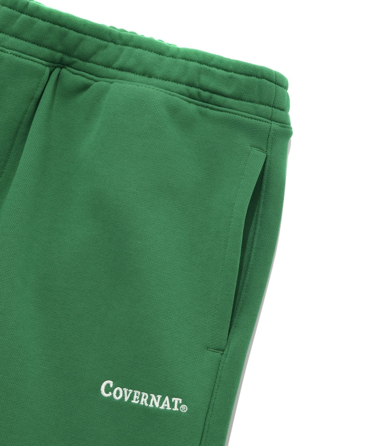 커버낫(COVERNAT) 어센틱 로고 스웻 조거 팬츠 그린