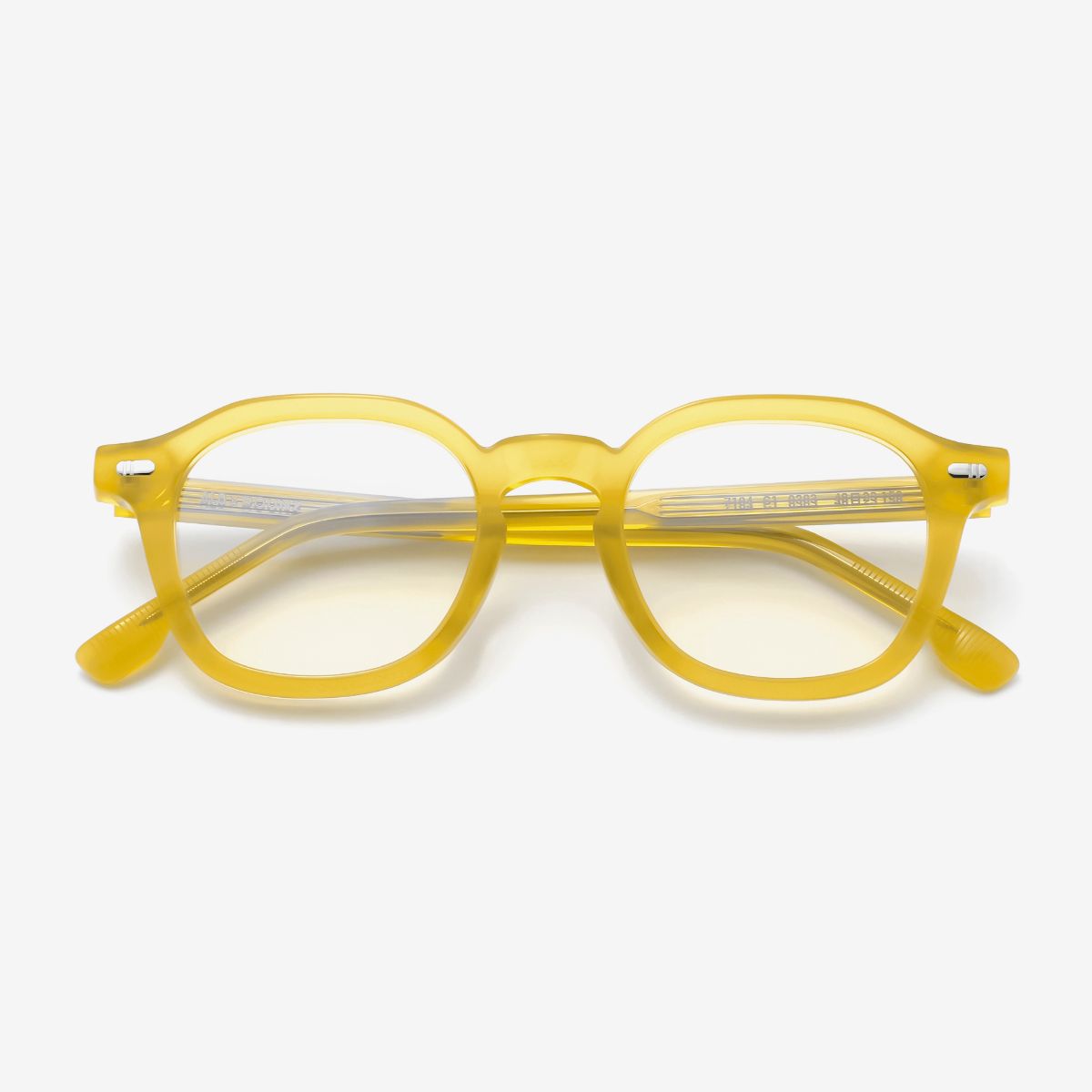 알로아이웨어(ALO EYEWEAR) [ALOXROUNZ] 볼드 프렌치 스퀘어 ARA7104 C1 엠버