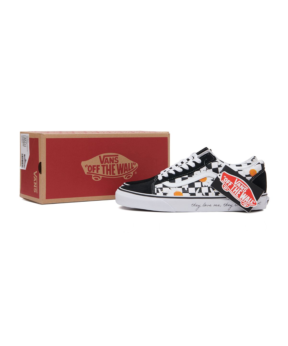 반스(VANS) 올드스쿨 - (러브 미/러브 미 낫) 데이지:트루 화이트 / VN0A5KRFB0B1